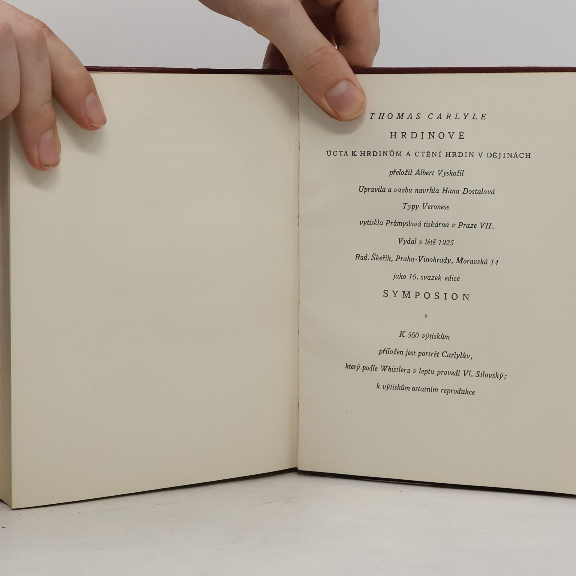 Thomas Carlyle Hrdinové. Úcta k hrdinům a hrdinství v dějinách