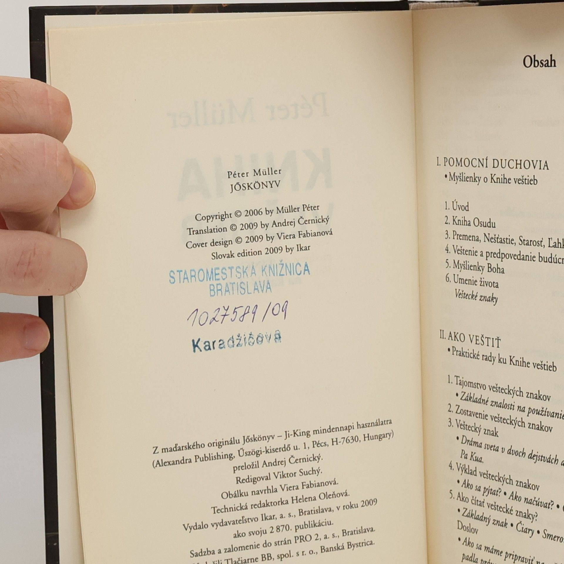 Péter Müller Kniha veštieb