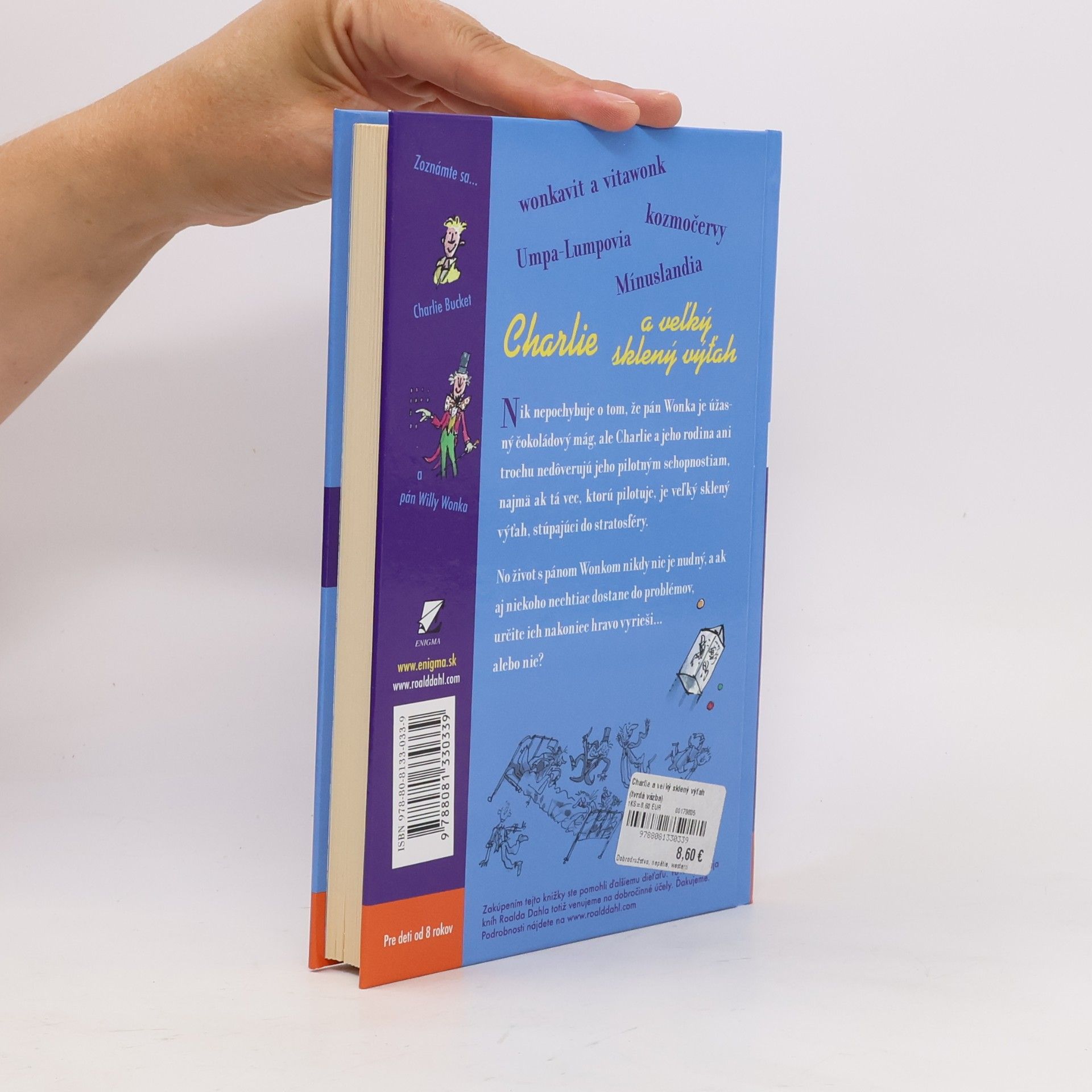 Roald Dahl Charlie a veľký sklený výťah