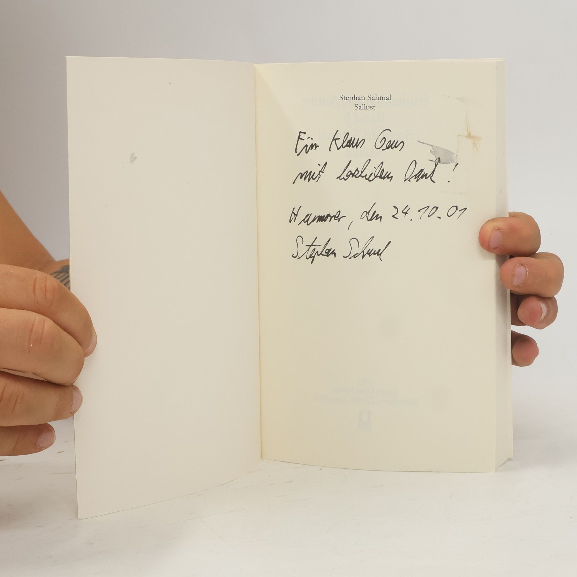 Stephan Schmal Olms Studienbücher Antike: Sallust