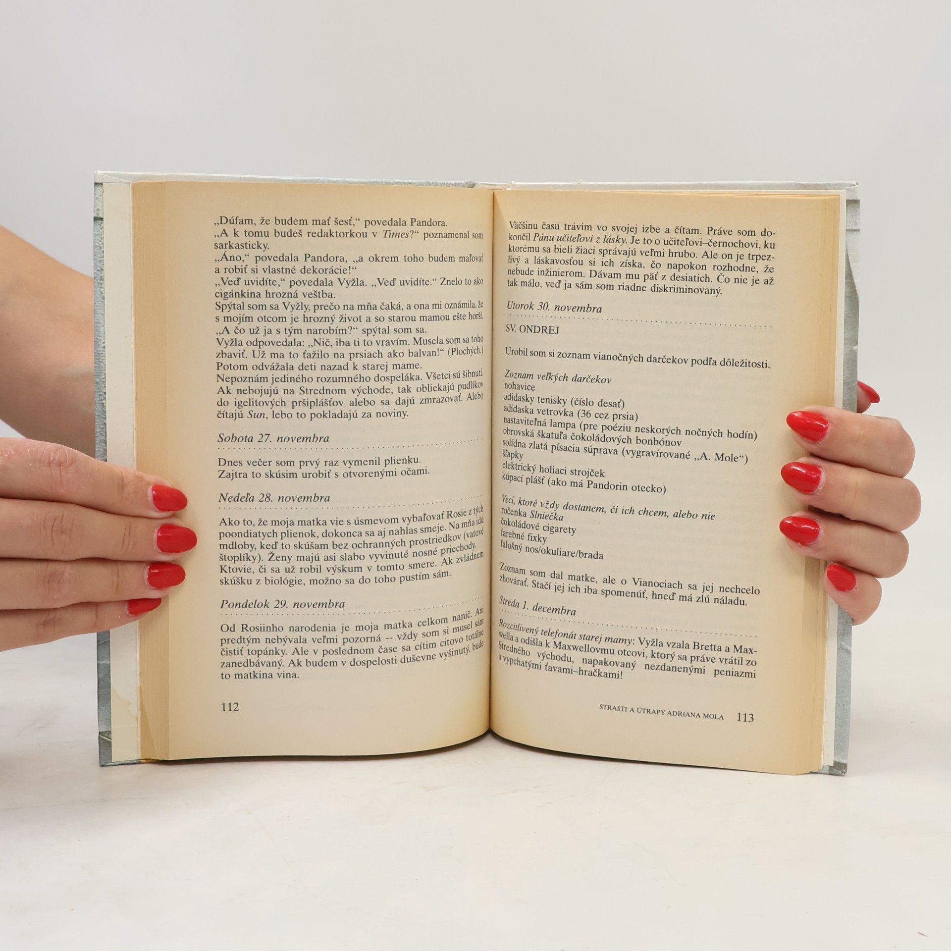 Sue Townsend Strasti a útrapy Adriana Mola