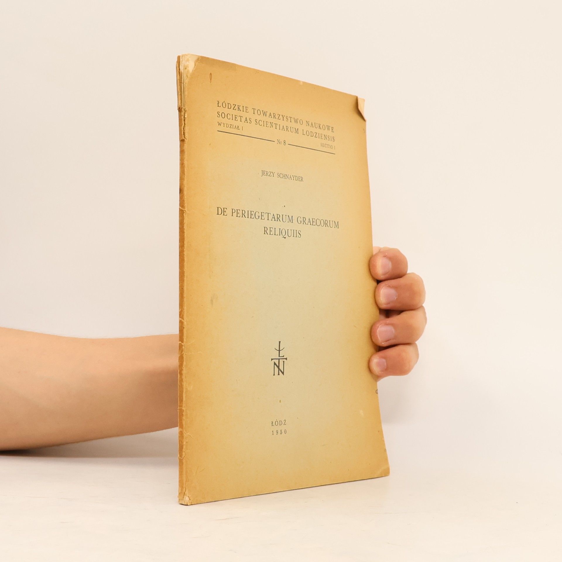 Jerzy Schnayder De periegetarum Graecorum reliquiis