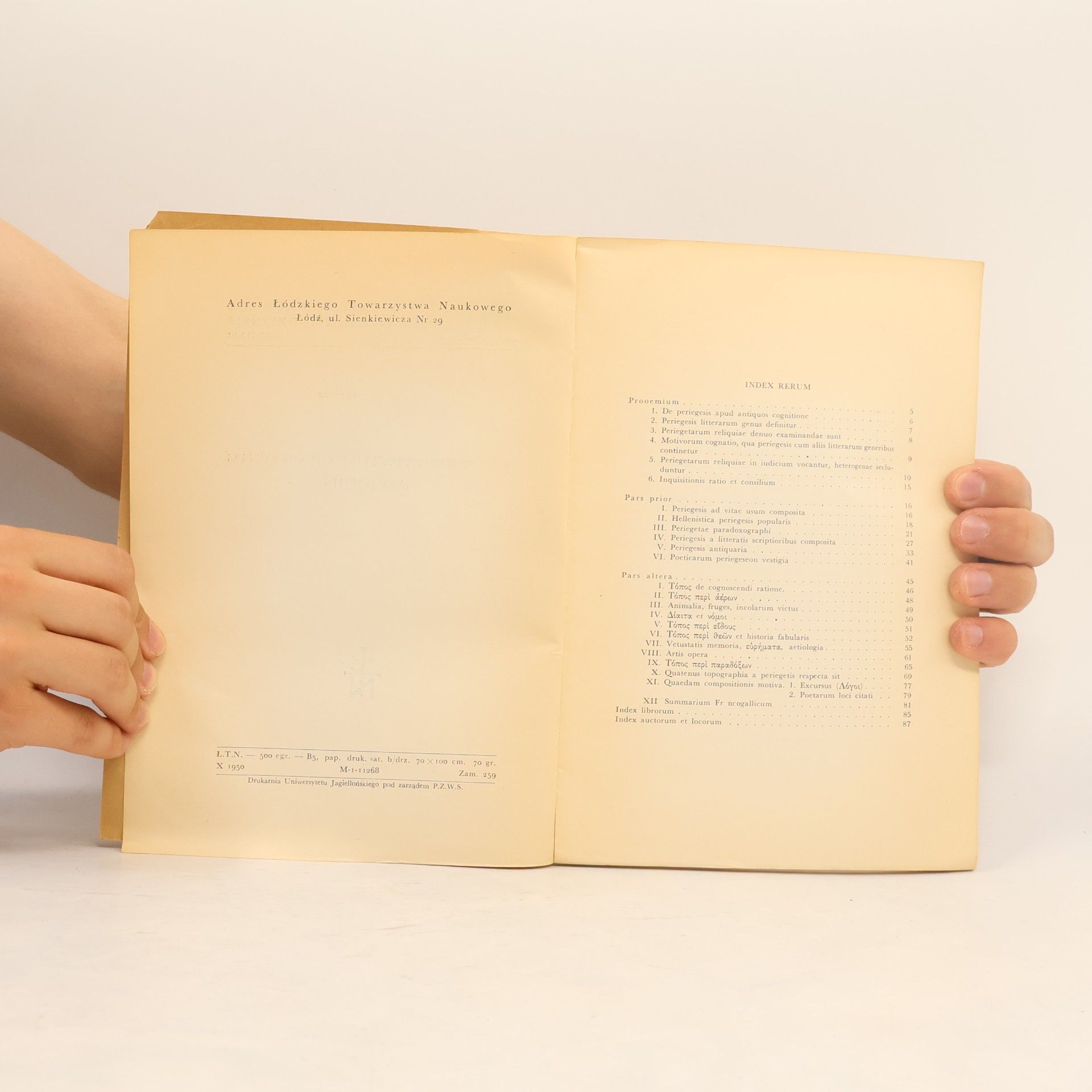 Jerzy Schnayder De periegetarum Graecorum reliquiis