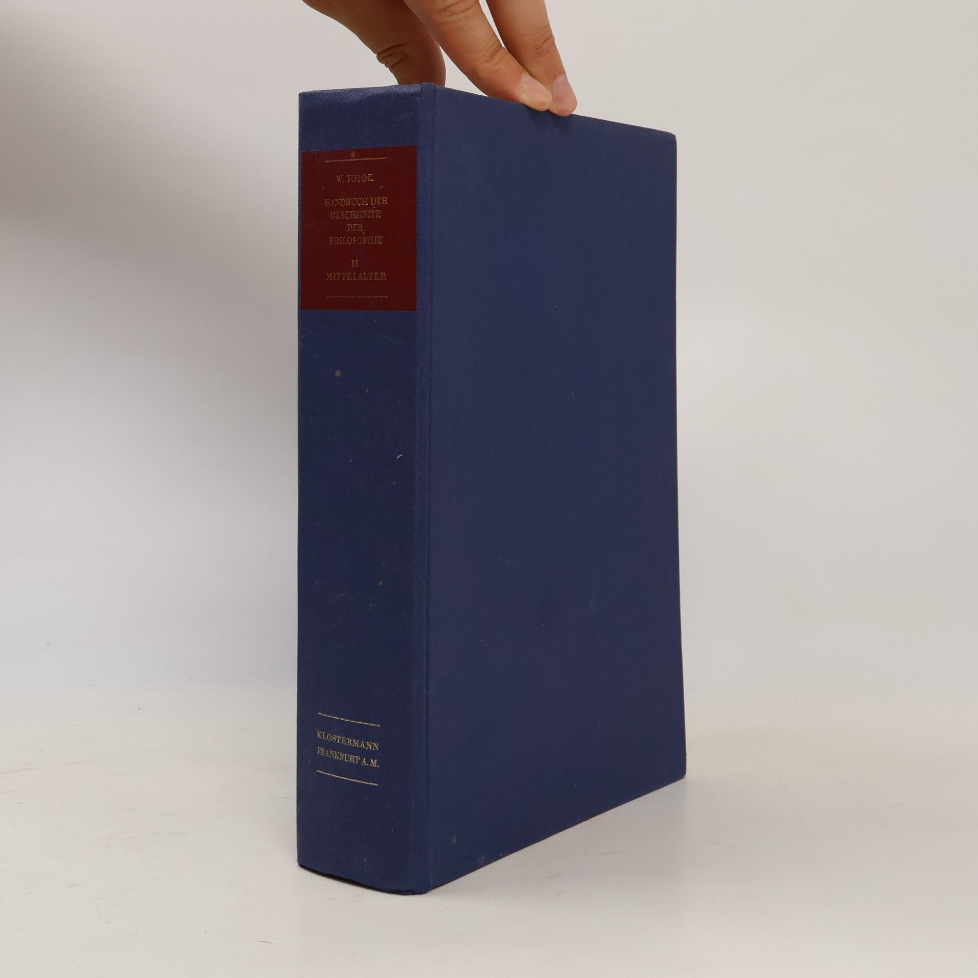 Wilhelm Totor Handbuch der Geschichte der Philosophie II. Mittelalter