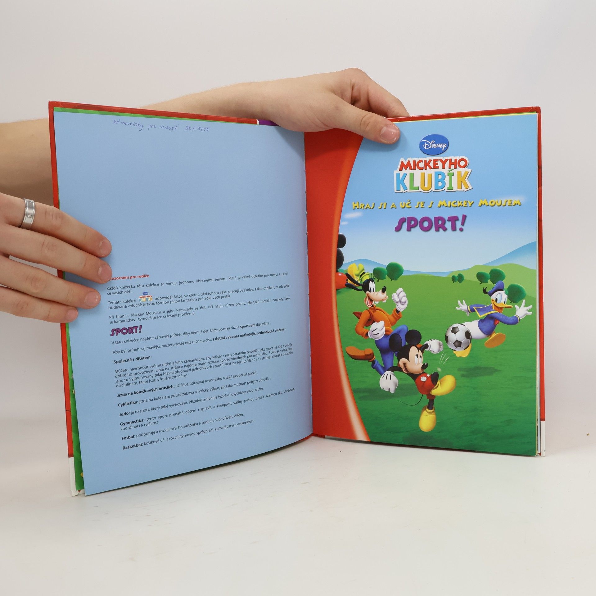 Various authors Mickeyho Klubík. Hraj si a uč se s Mickey Mousem. 19 Sport