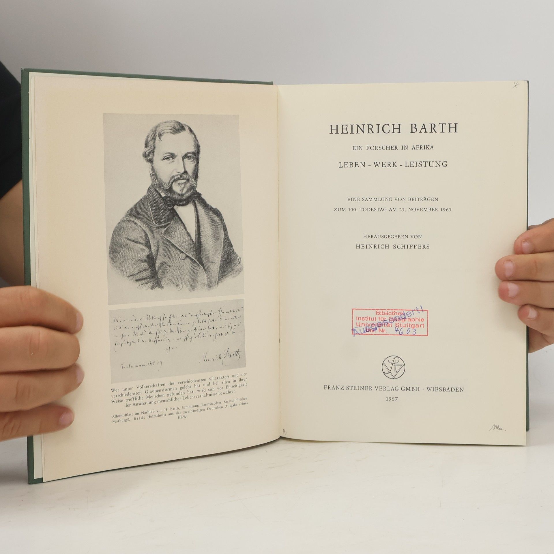 Heinrich Schiffers Heinrich Barth