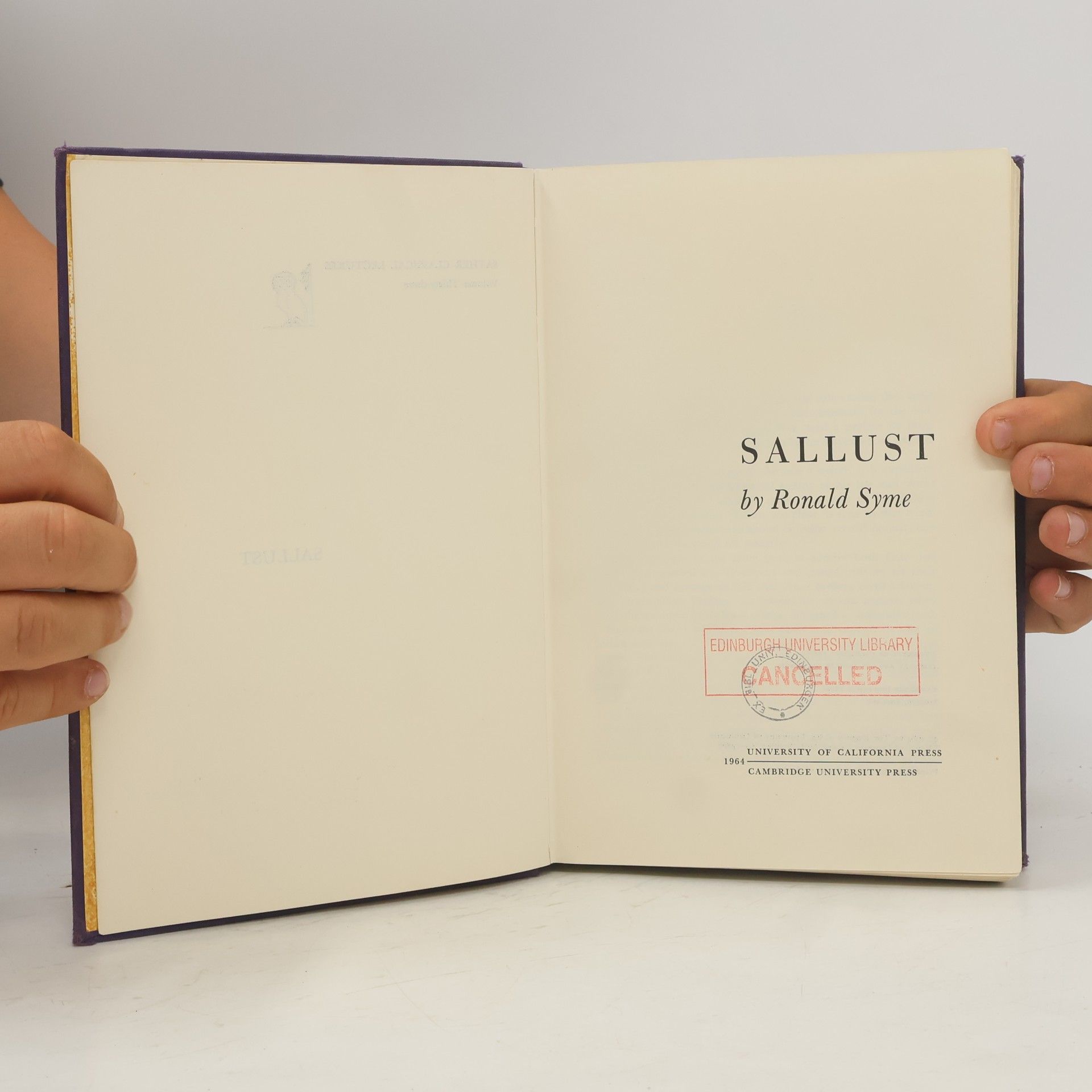 Ronald Syme Sallust