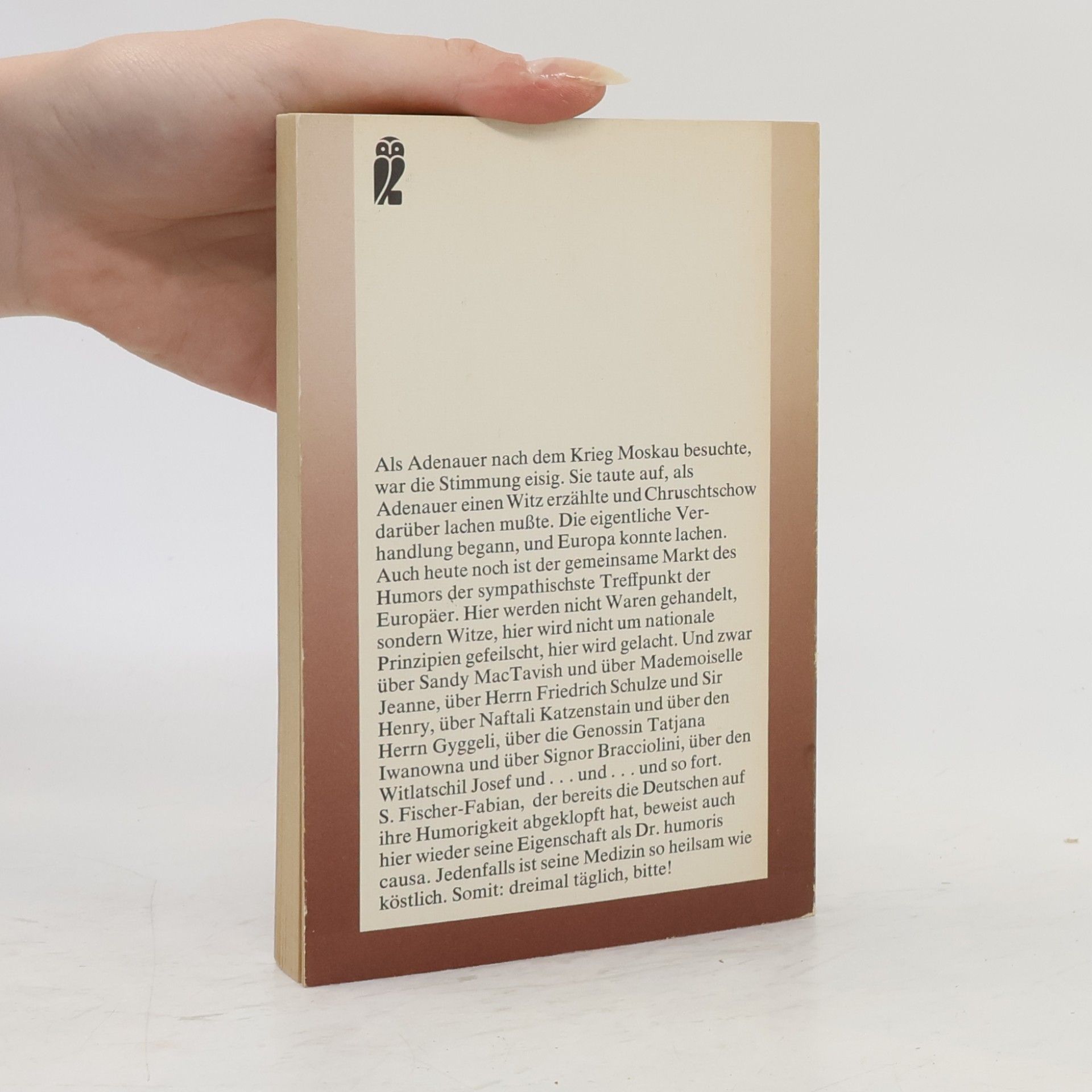 S. Fischer-Fabian Europa kann lachen