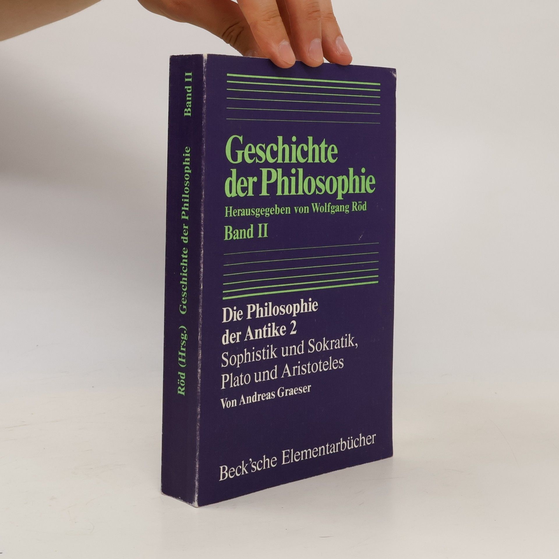 Andreas Graeser Sophistik und Sokratik, Plato und Aristoteles
