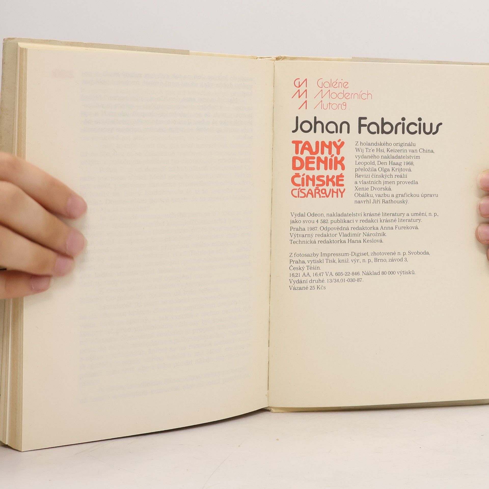 Johan Fabricius Tajný deník čínské císařovny