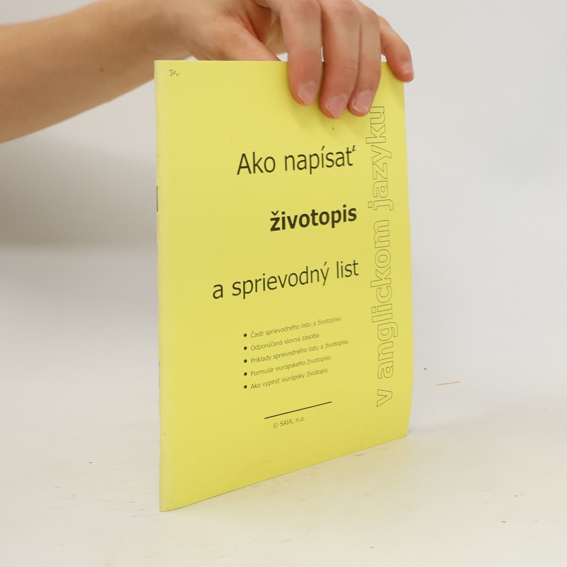 Ako napísať životopis a sprievodný list v anglickom jazyku
