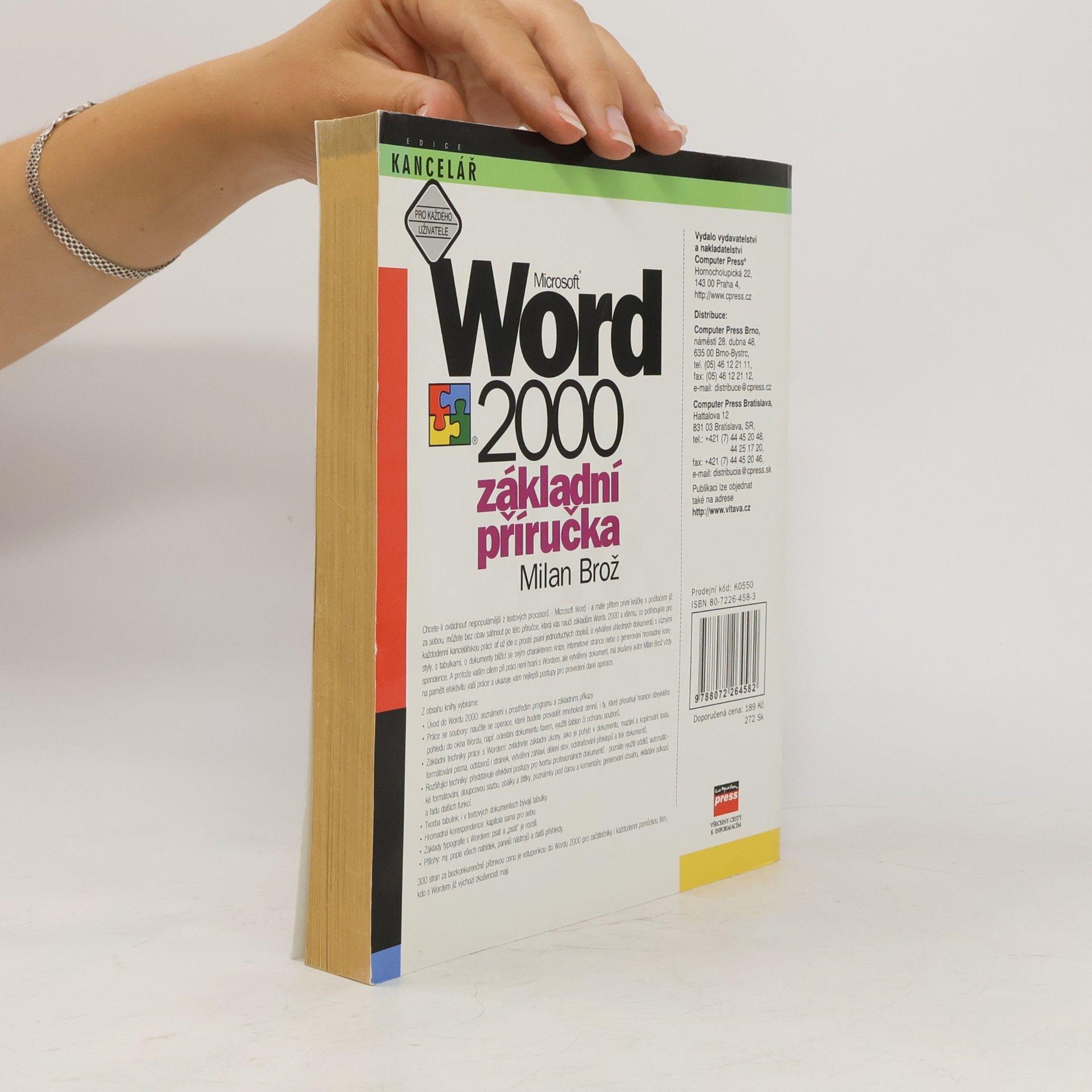 Milan Brož Microsoft Word CZ 2000 : základní příručka