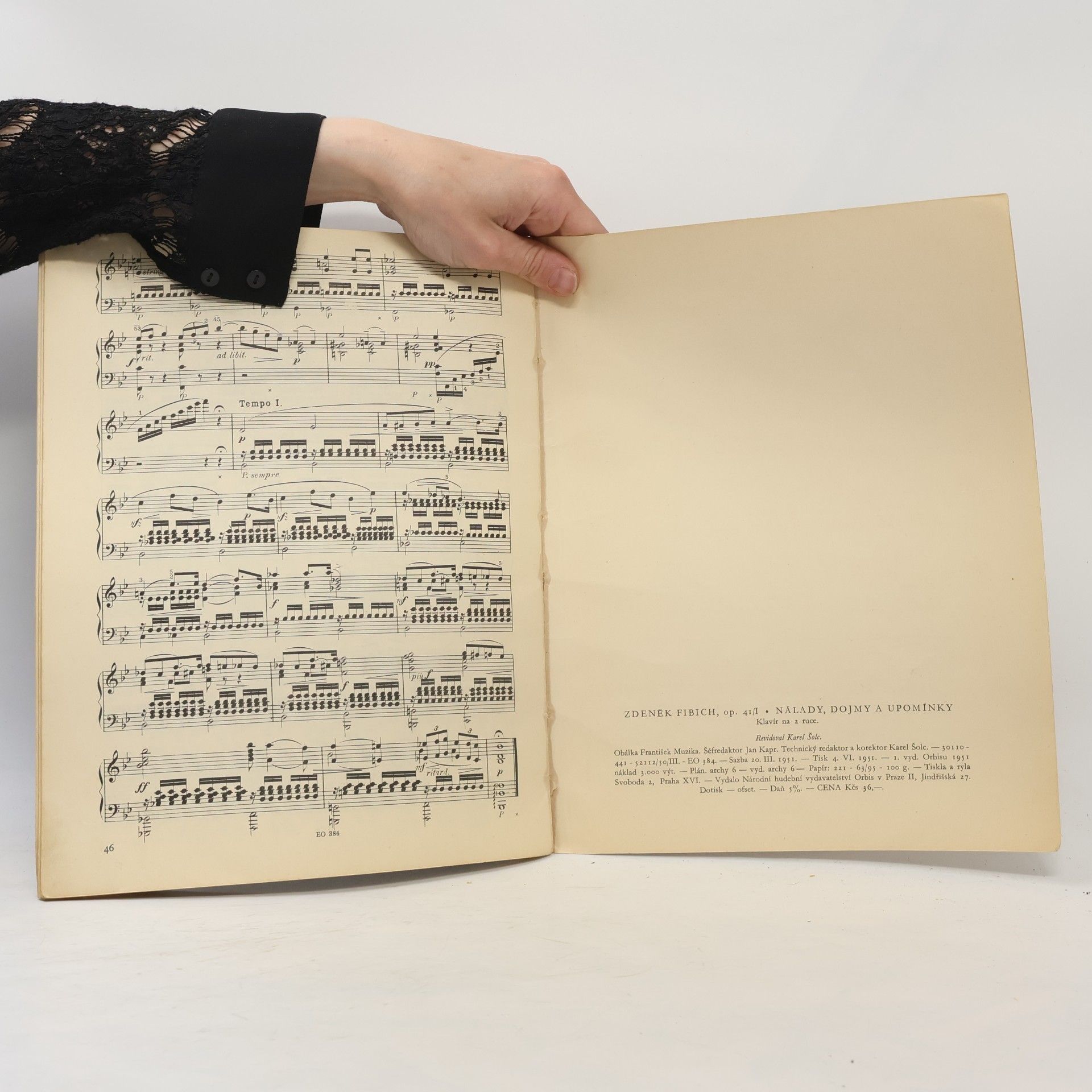 Zdeněk Fibich Nálady, dojmy a upomínky. Op. 41 I/I