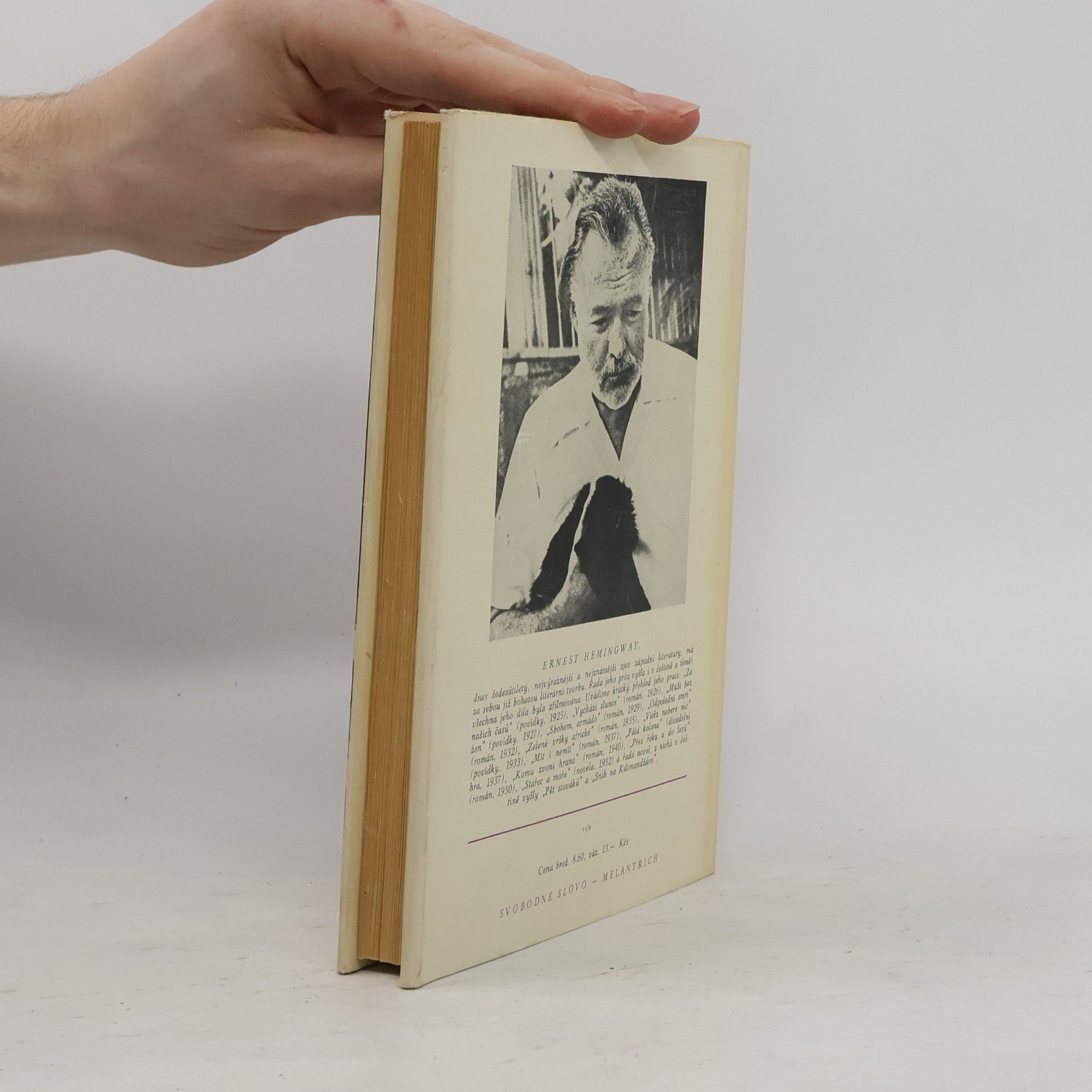 Ernest Hemingway Přes řeku a do lesů