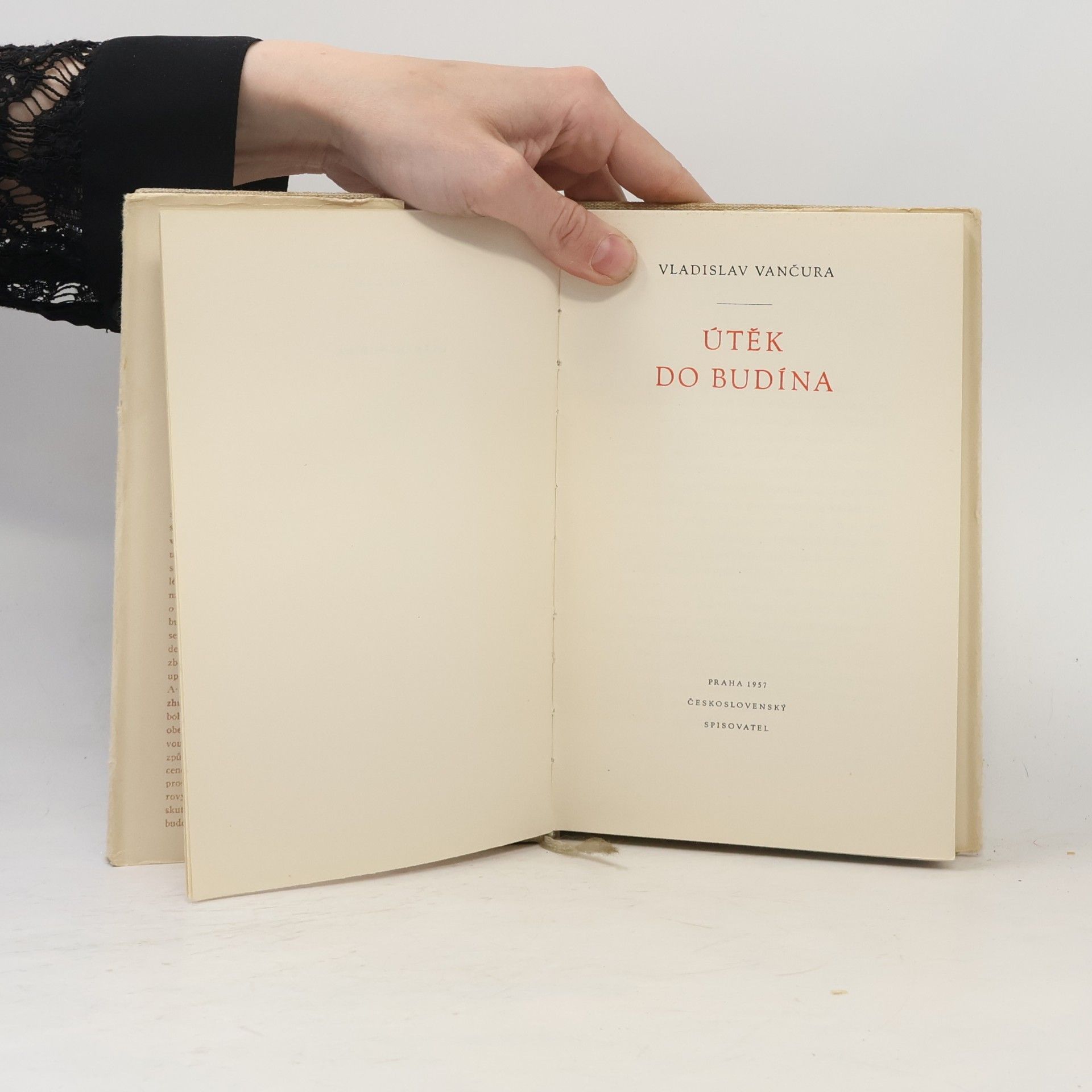 Vladislav Vančura Útěk do Budína
