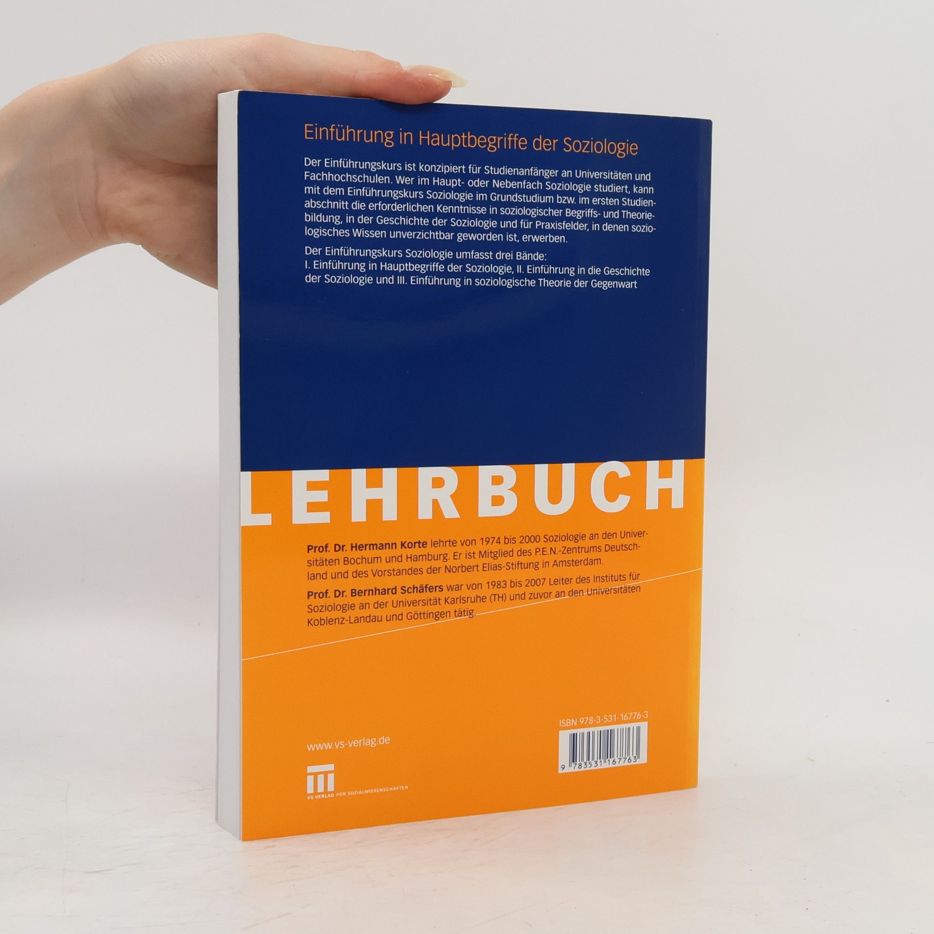 Hermann Korte Universitätstaschenbücher: Einführung in Hauptbegriffe der Soziologie - 8., durchgesehene Auflage