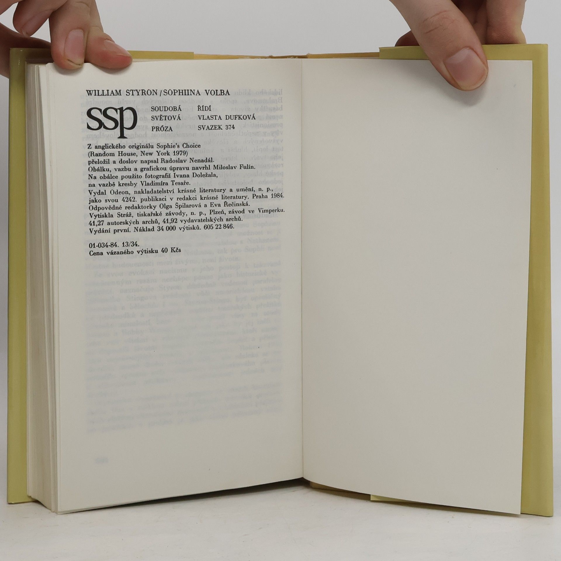 William Styron Sophiina volba