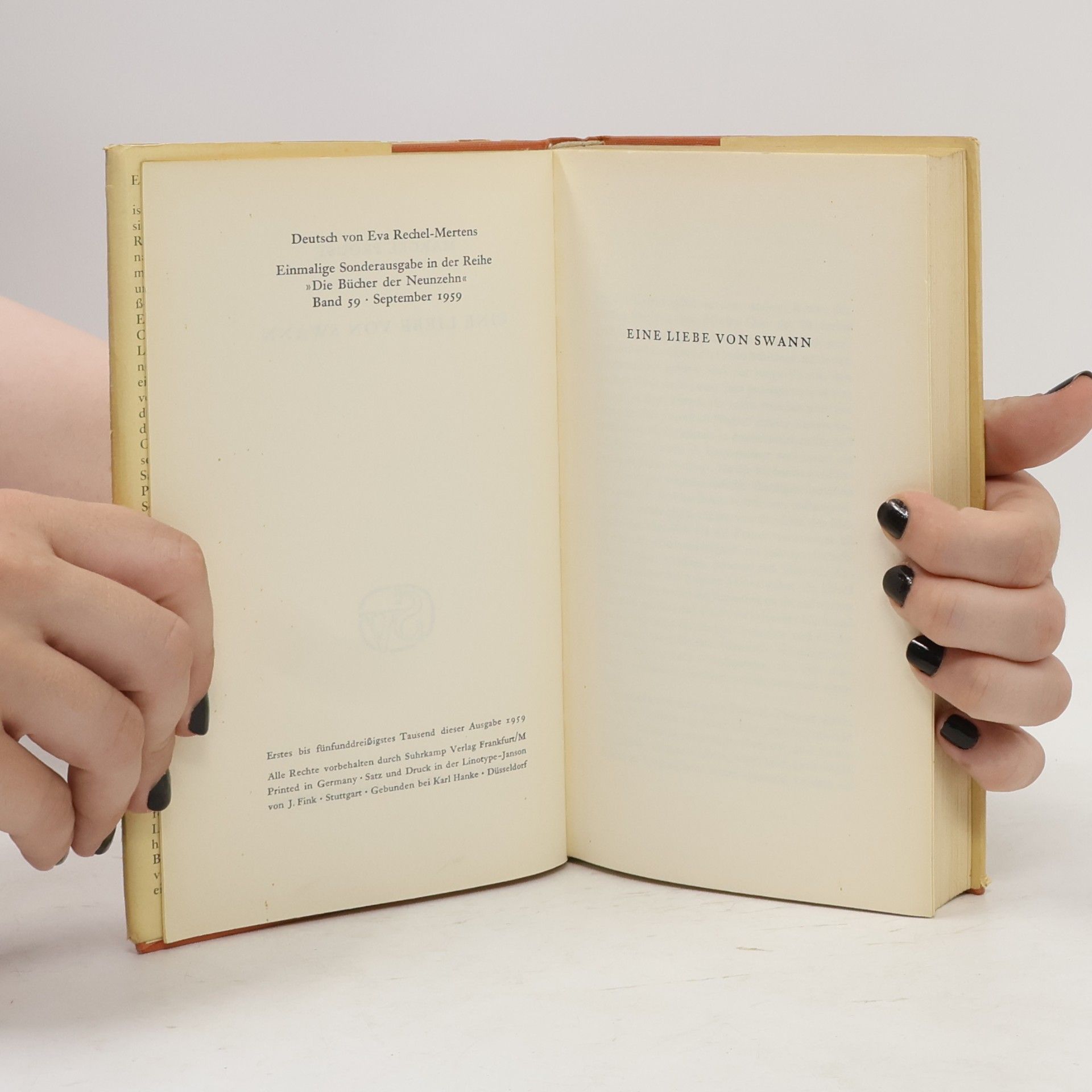Marcel Proust Eine Liebe von Swann