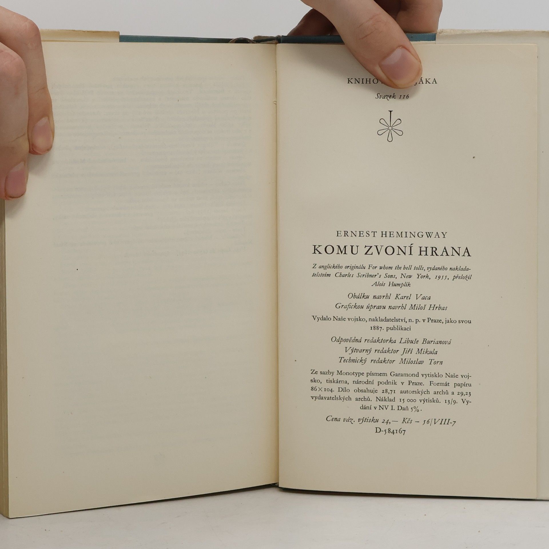 Ernest Hemingway Komu zvoní hrana
