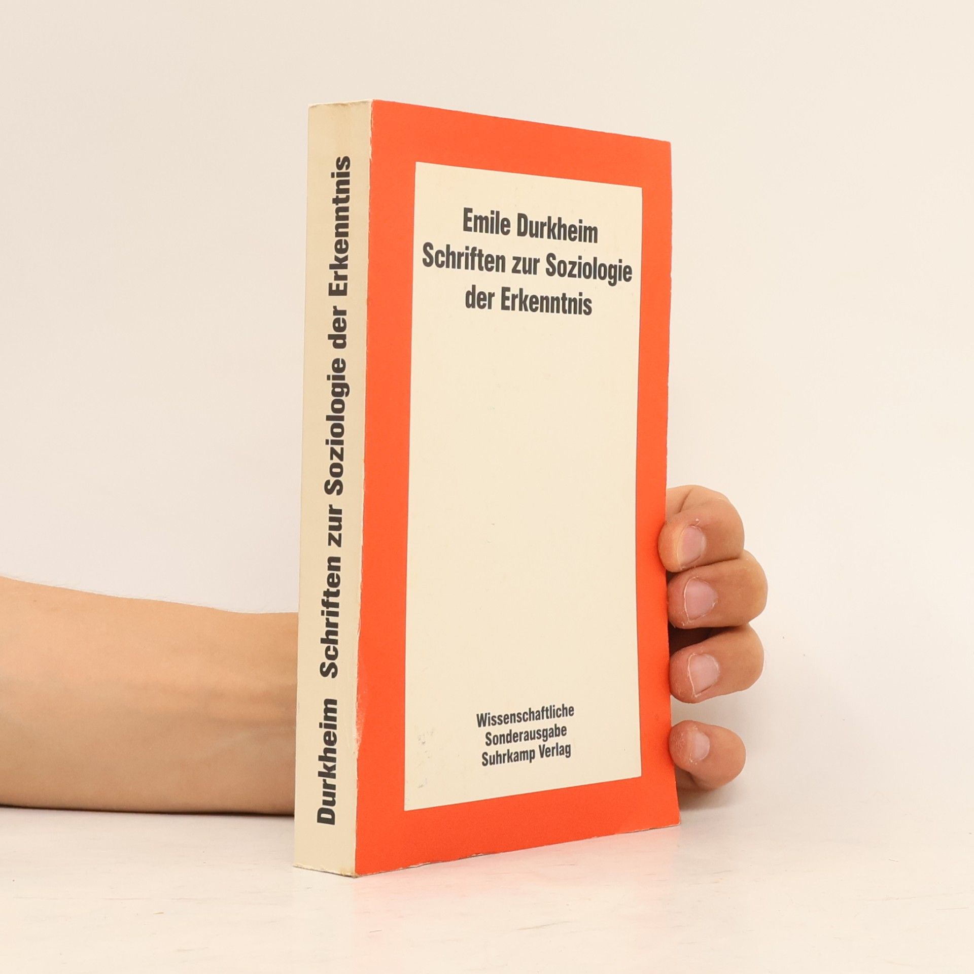 Émile Durkheim Schriften zur Soziologie der Erkenntnis