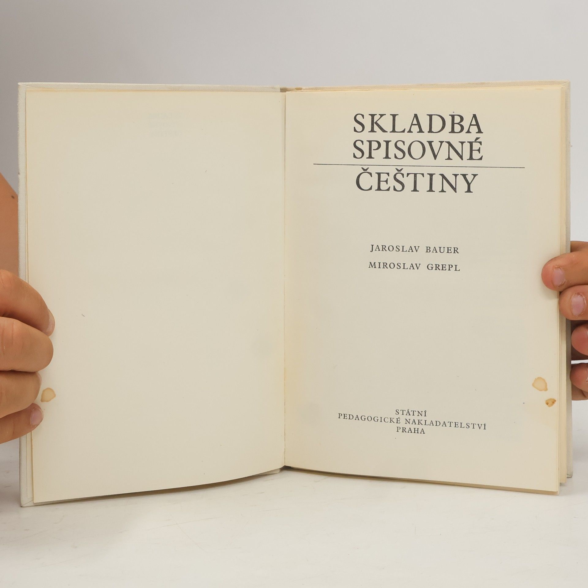 Jaroslav Bauer Skladba spisovné češtiny