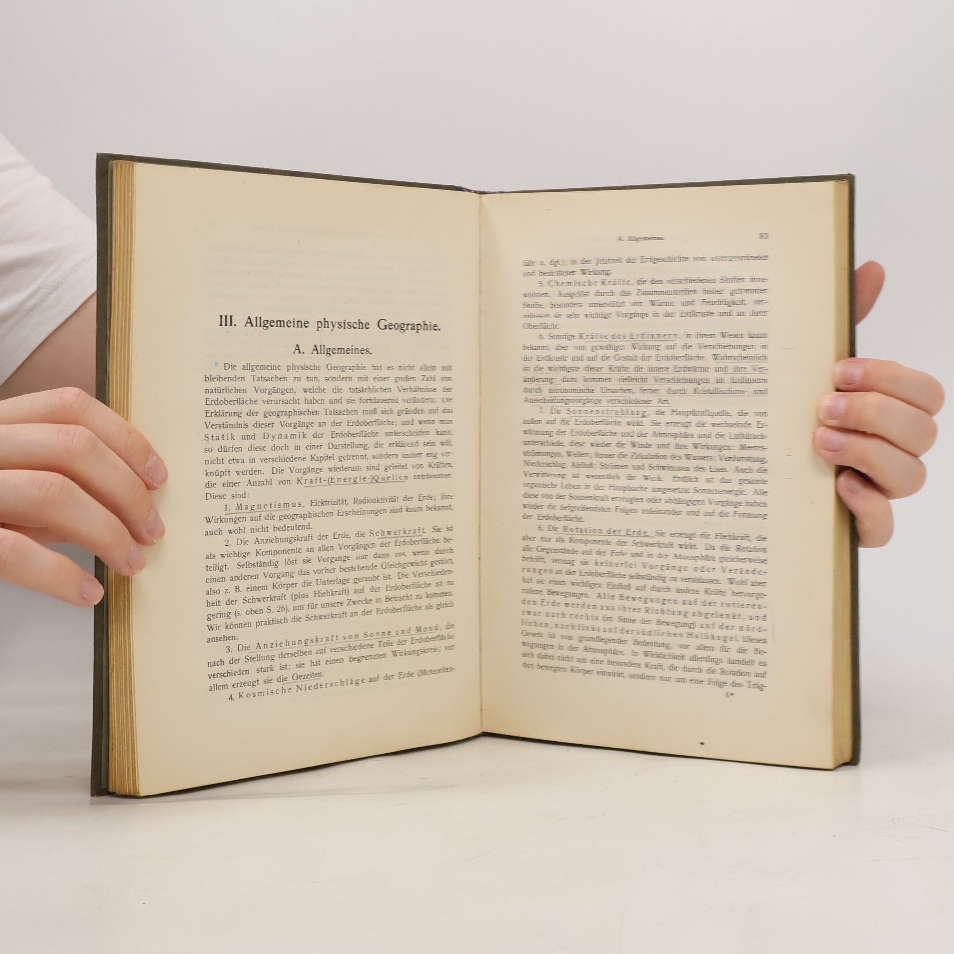 A. Philippson Allgemeinen Geographie I.