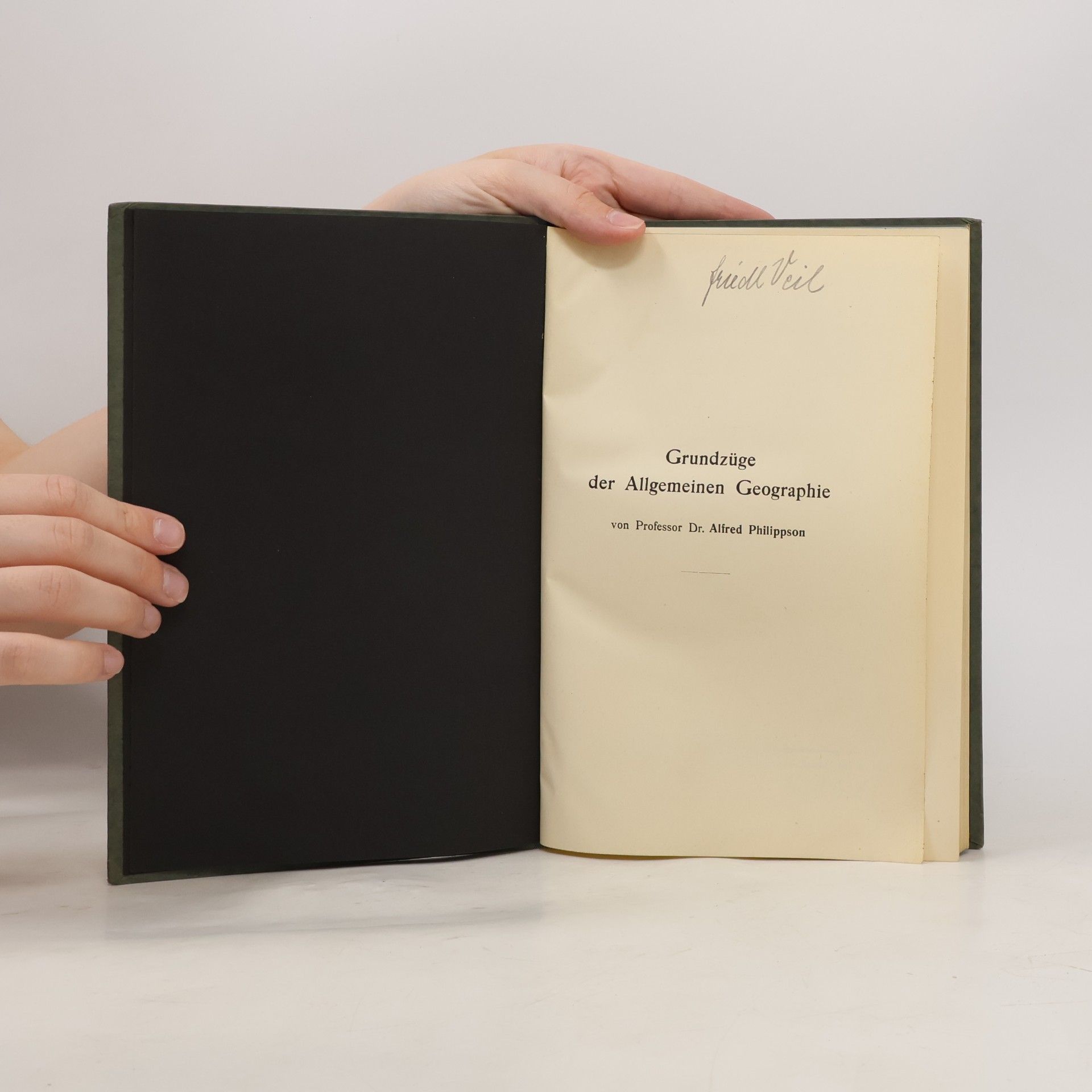 Alfred Philippson Grundzüge der allgemeinen Geographie