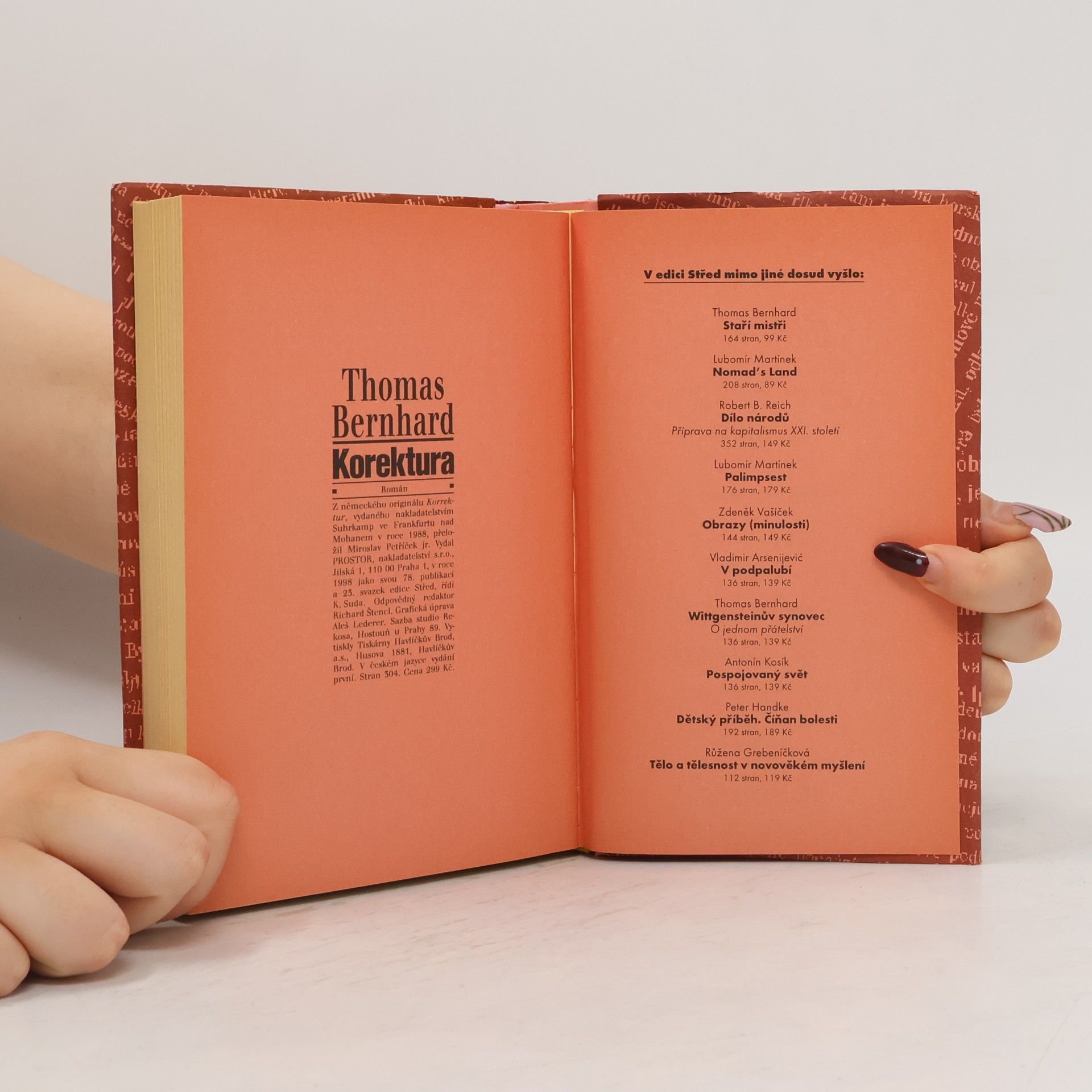 Thomas Bernhard Korektura