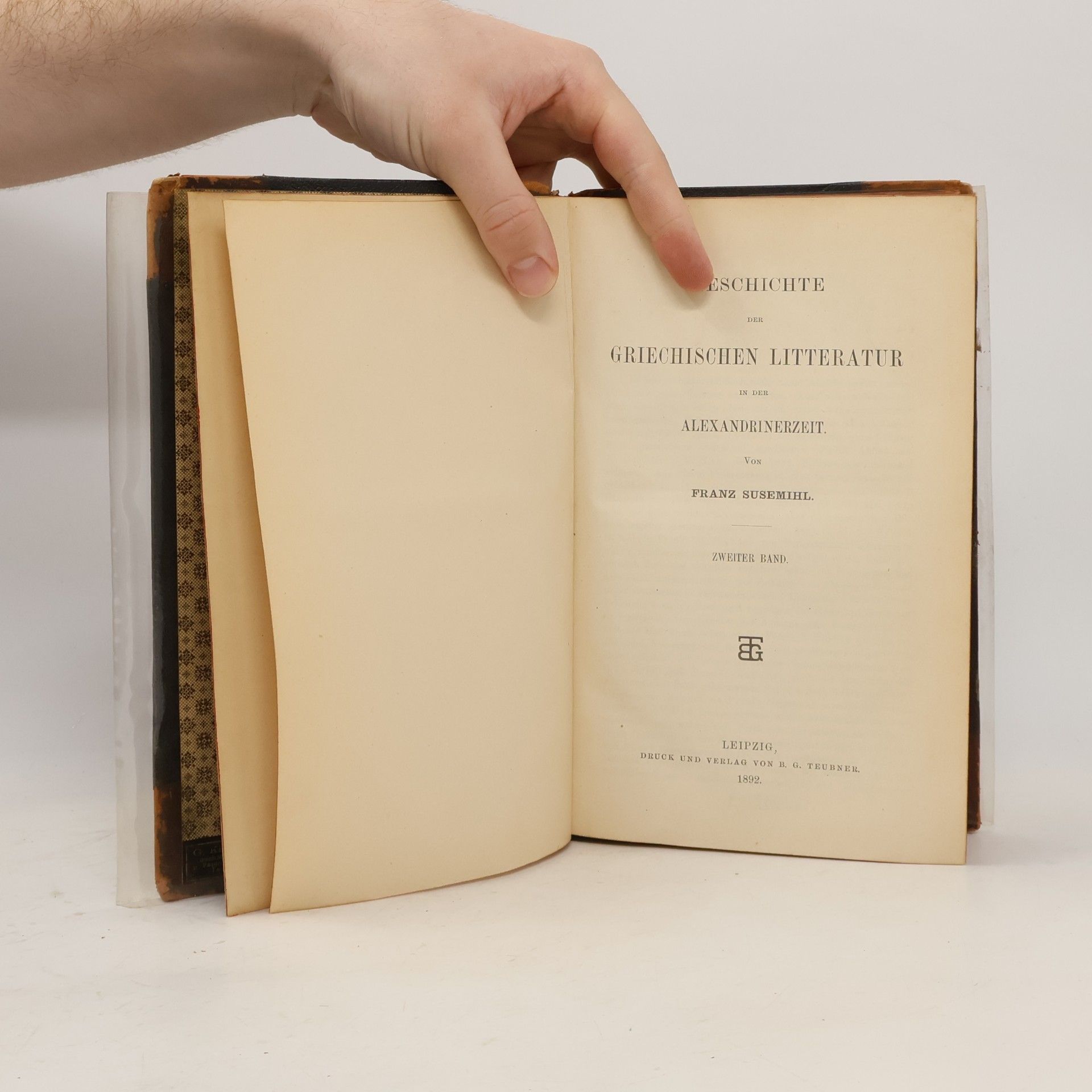 Franz Susemihl Geschichte der griechischen Litteratur in der Alexandrinerzeit 2