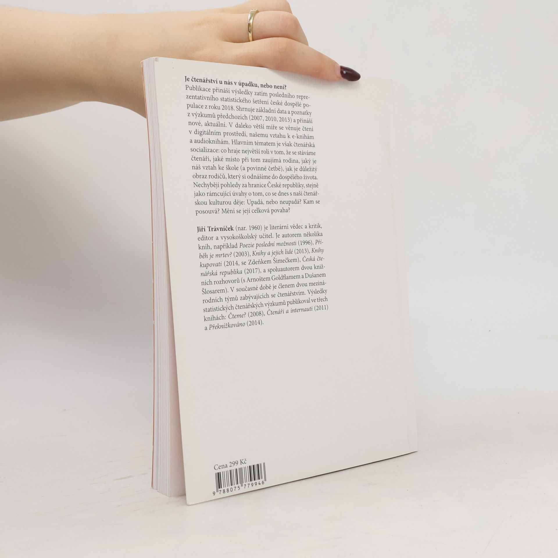 Jiří Trávníček Rodina, škola, knihovna - Náš vztah ke čtení a co ho ovlivňuje (2018)