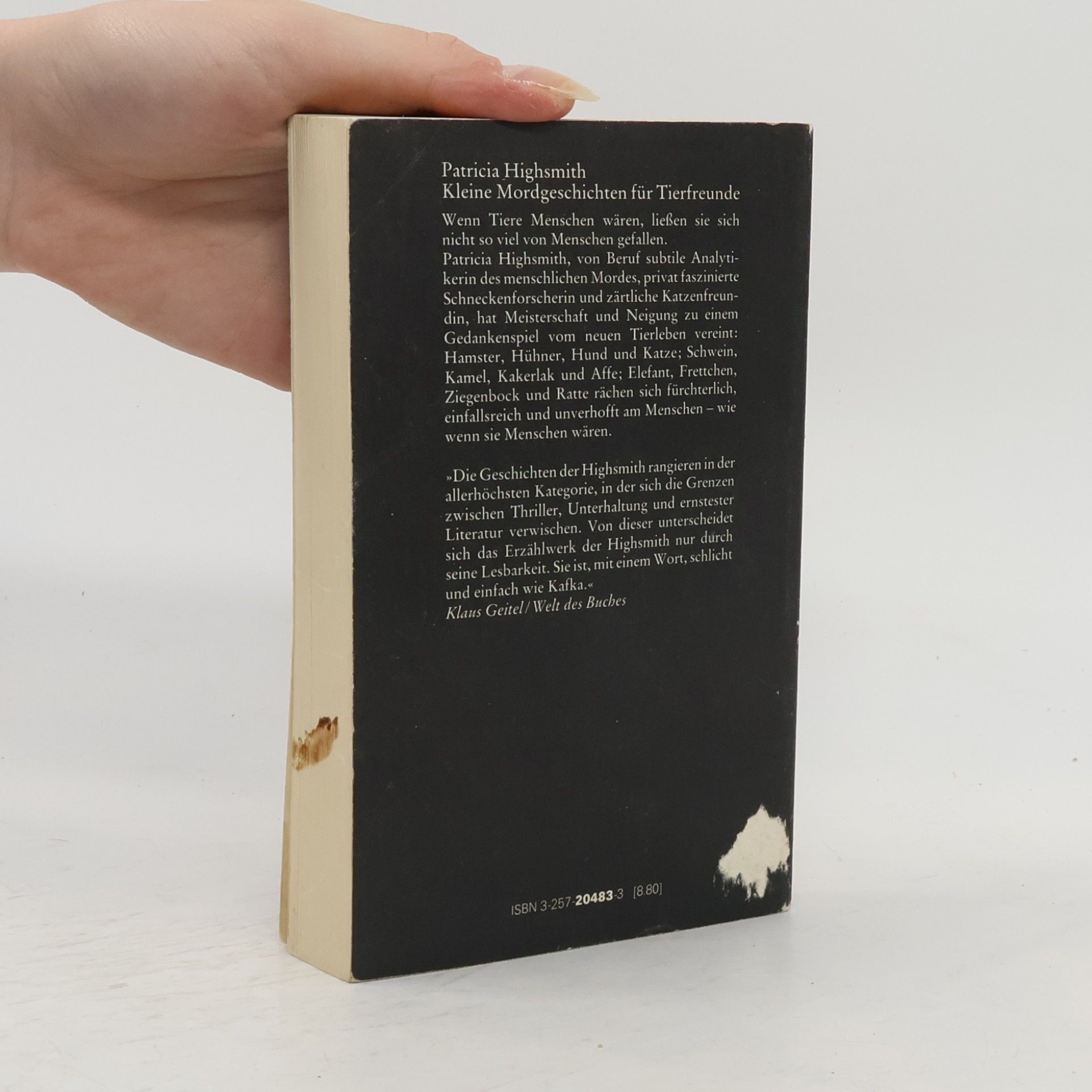 Patricia Highsmith Kleine Mordgeschichten für Tierfreunde