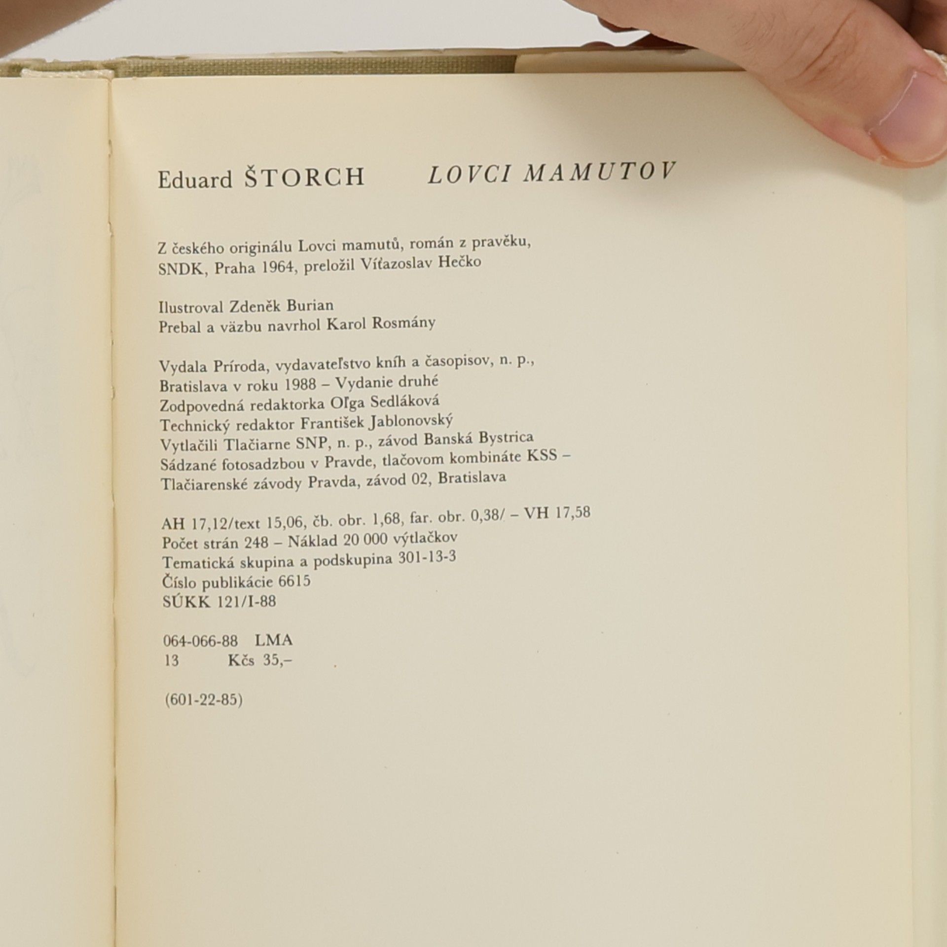 Eduard Štorch Lovci mamutov
