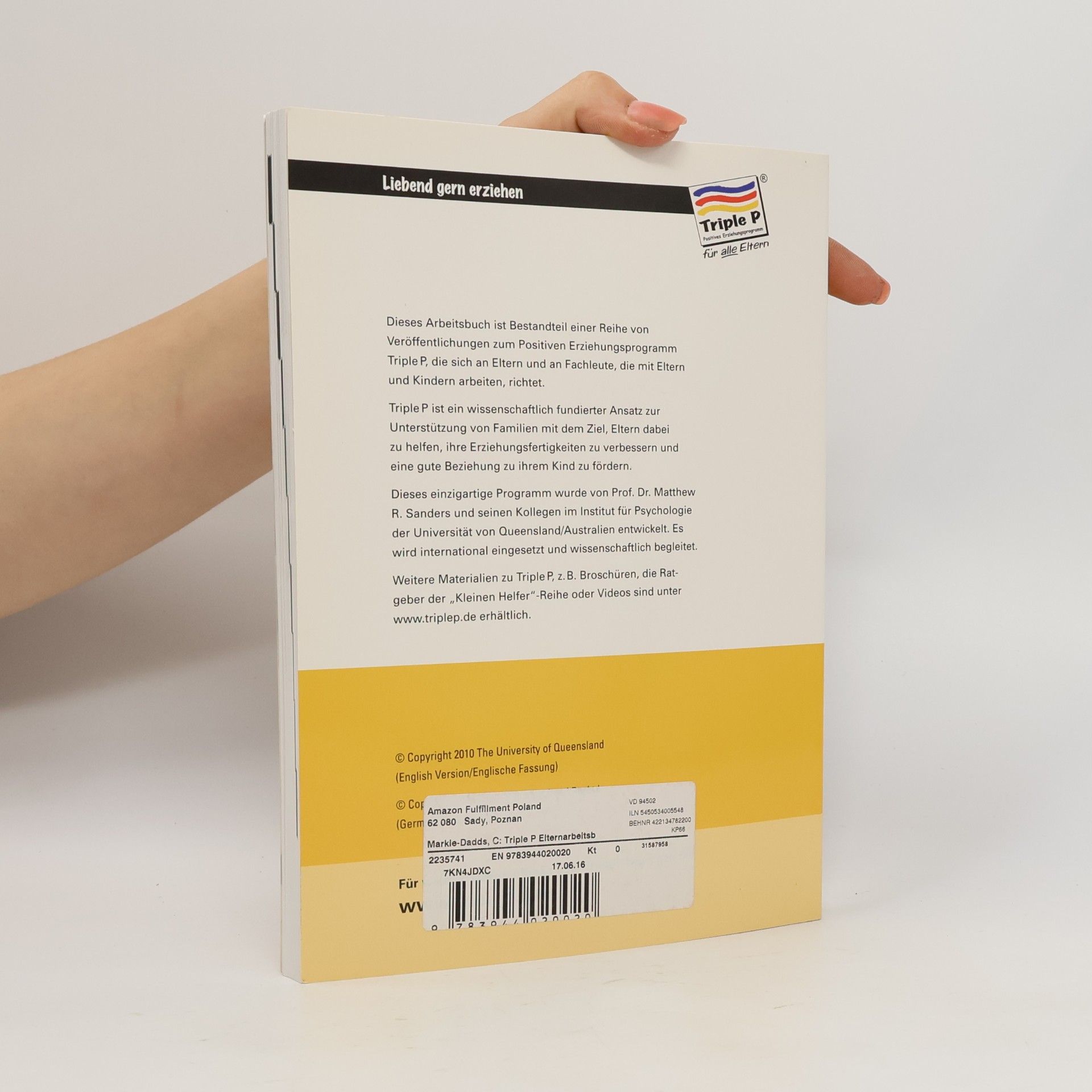Carol Markie-Dadds Das Triple P Elternarbeitsbuch