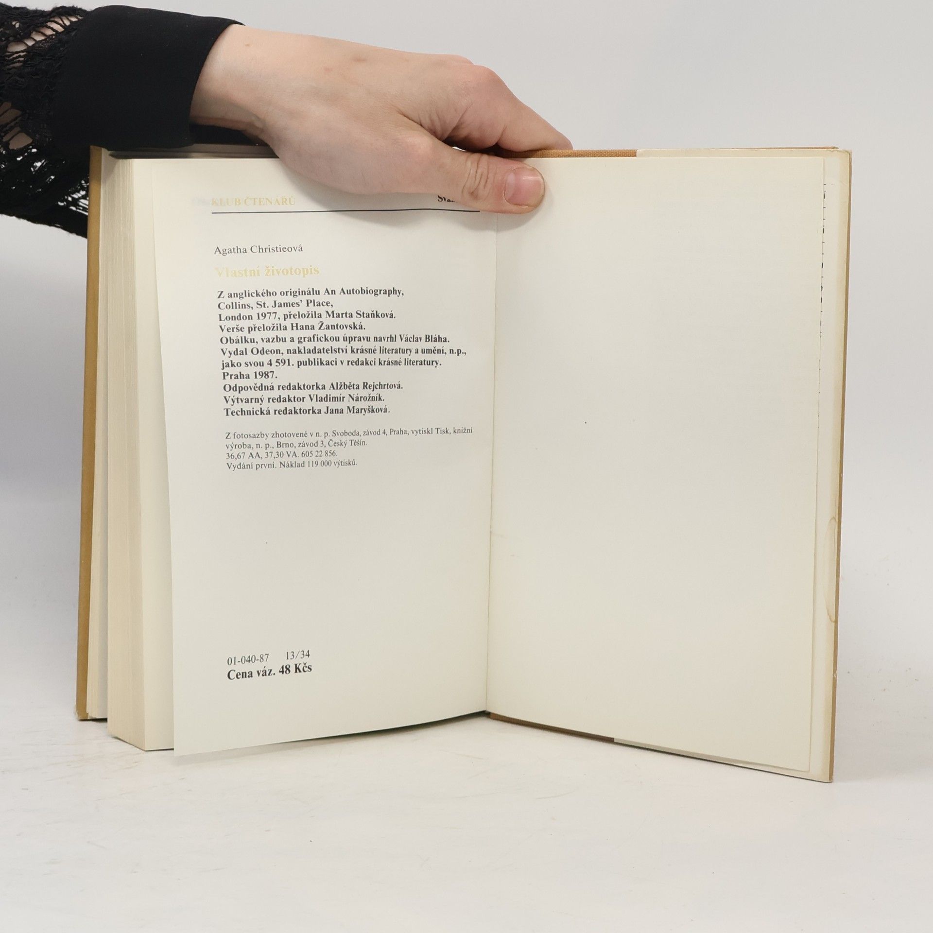 Agatha Christie Vlastní životopis