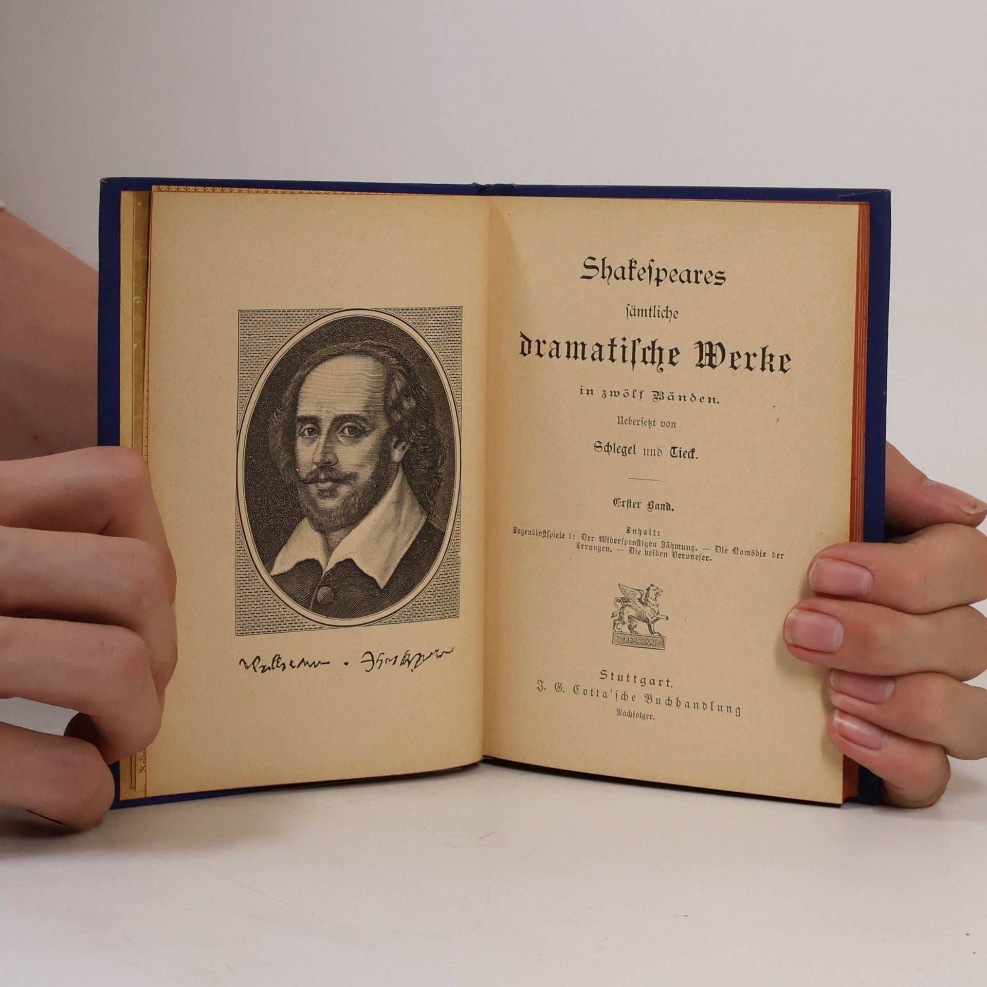 William Shakespeare Shakespeares sämtliche dramatische Werke in zwölf Bänden. Band I.