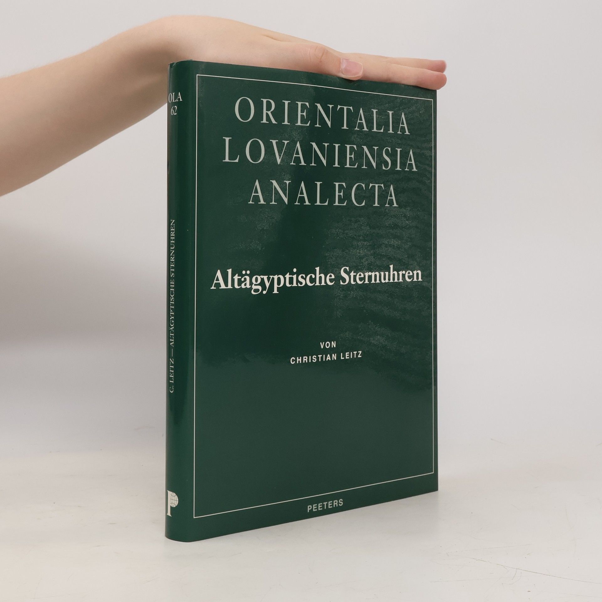 Heinz-Josef Thissen Orientalia Lovaniensia Analecta - 62: Altägyptische Sternuhren