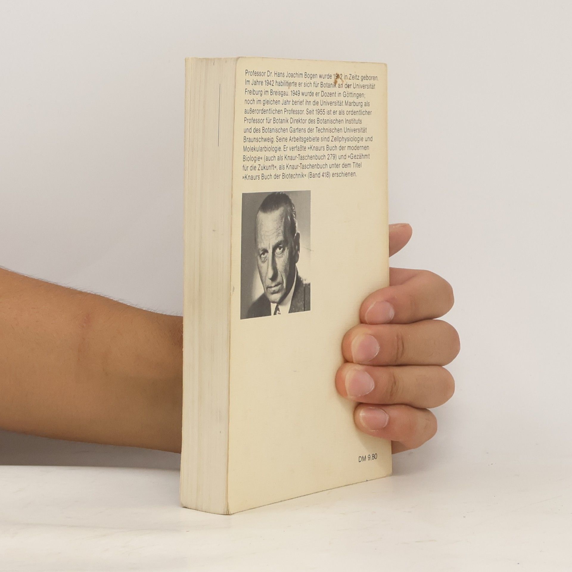 Hans Joachim Bogen Knaurs Buch der modernen Biologie