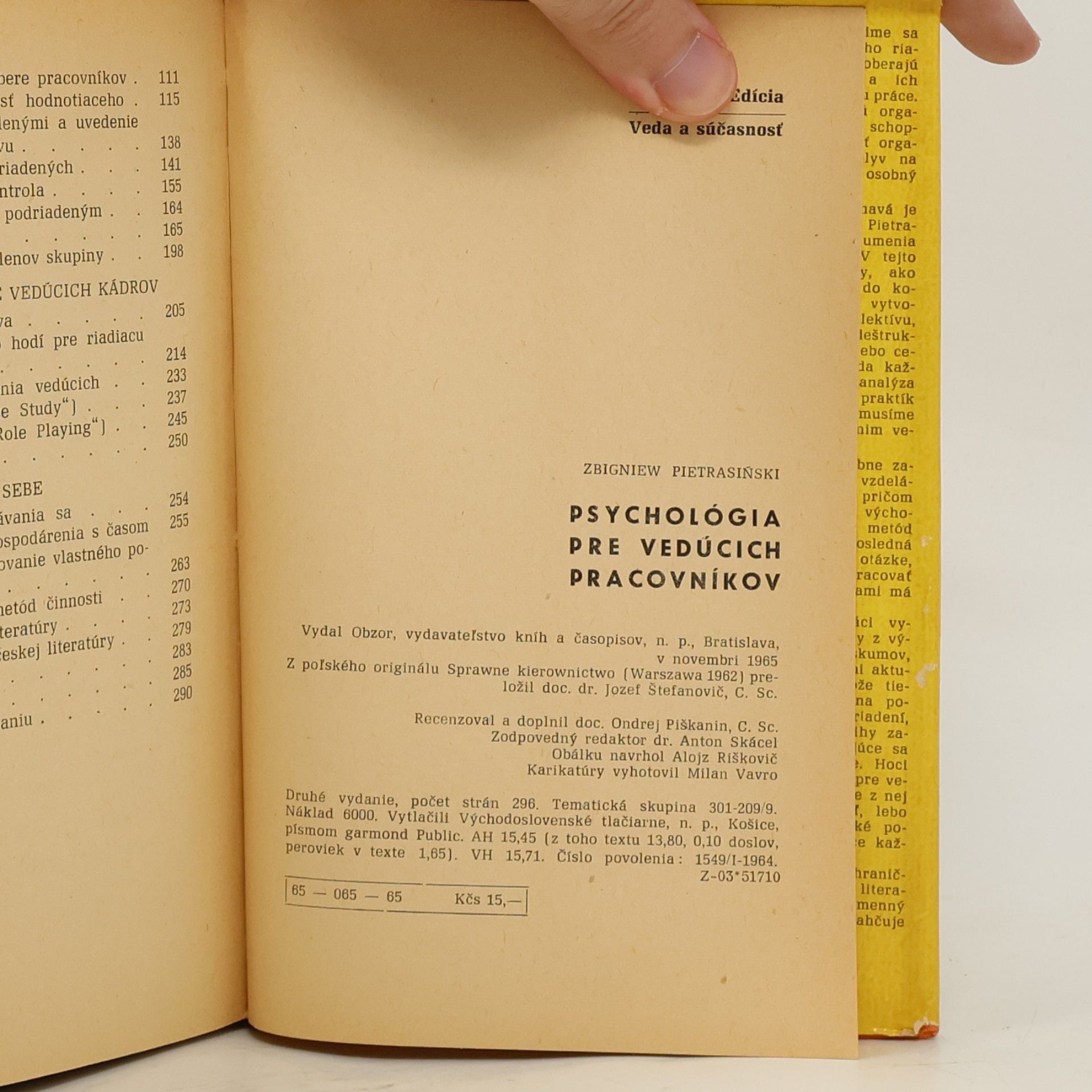 Zbigniew Pietrasiński Psychológia pre vedúcich pracovníkov