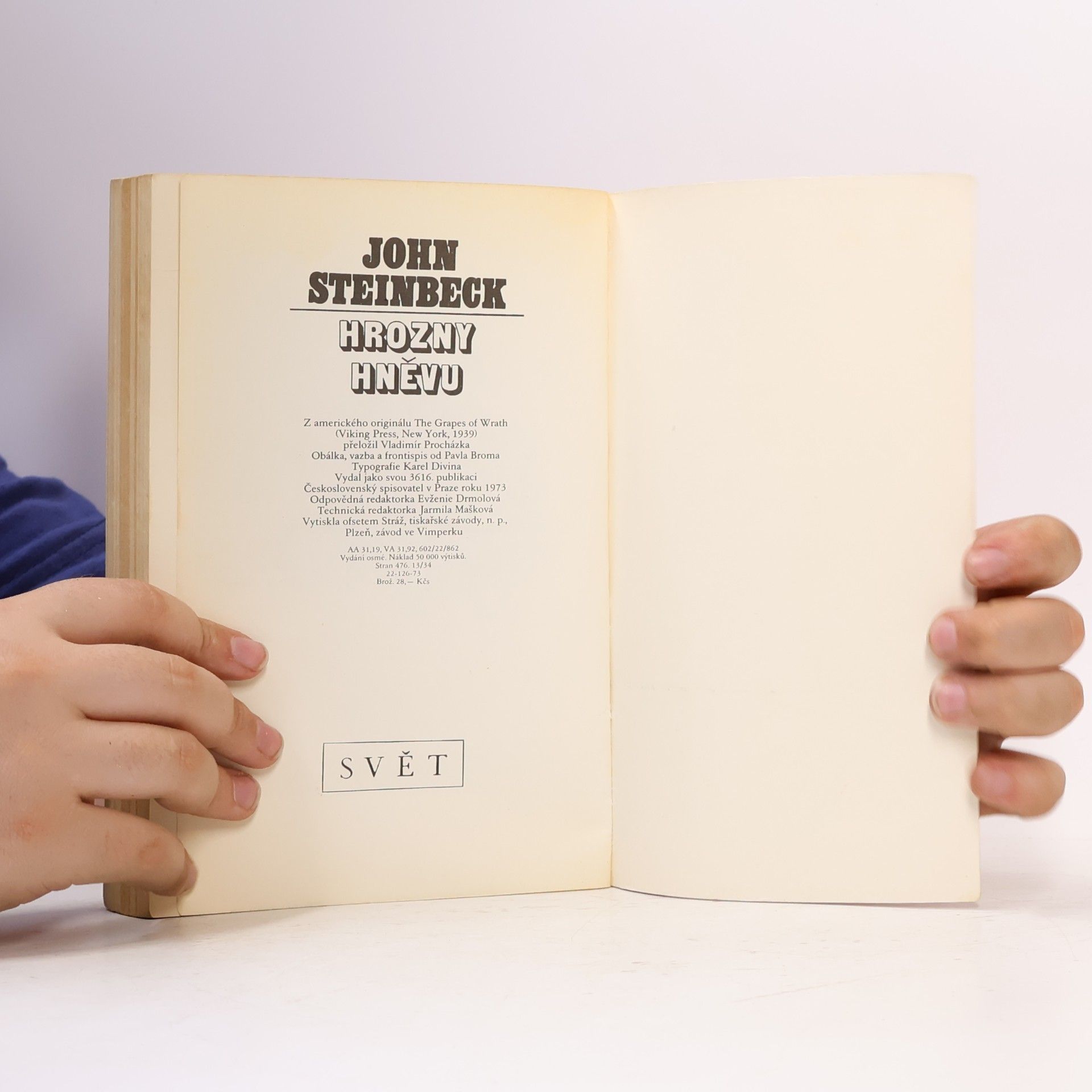 John Steinbeck Hrozny hněvu