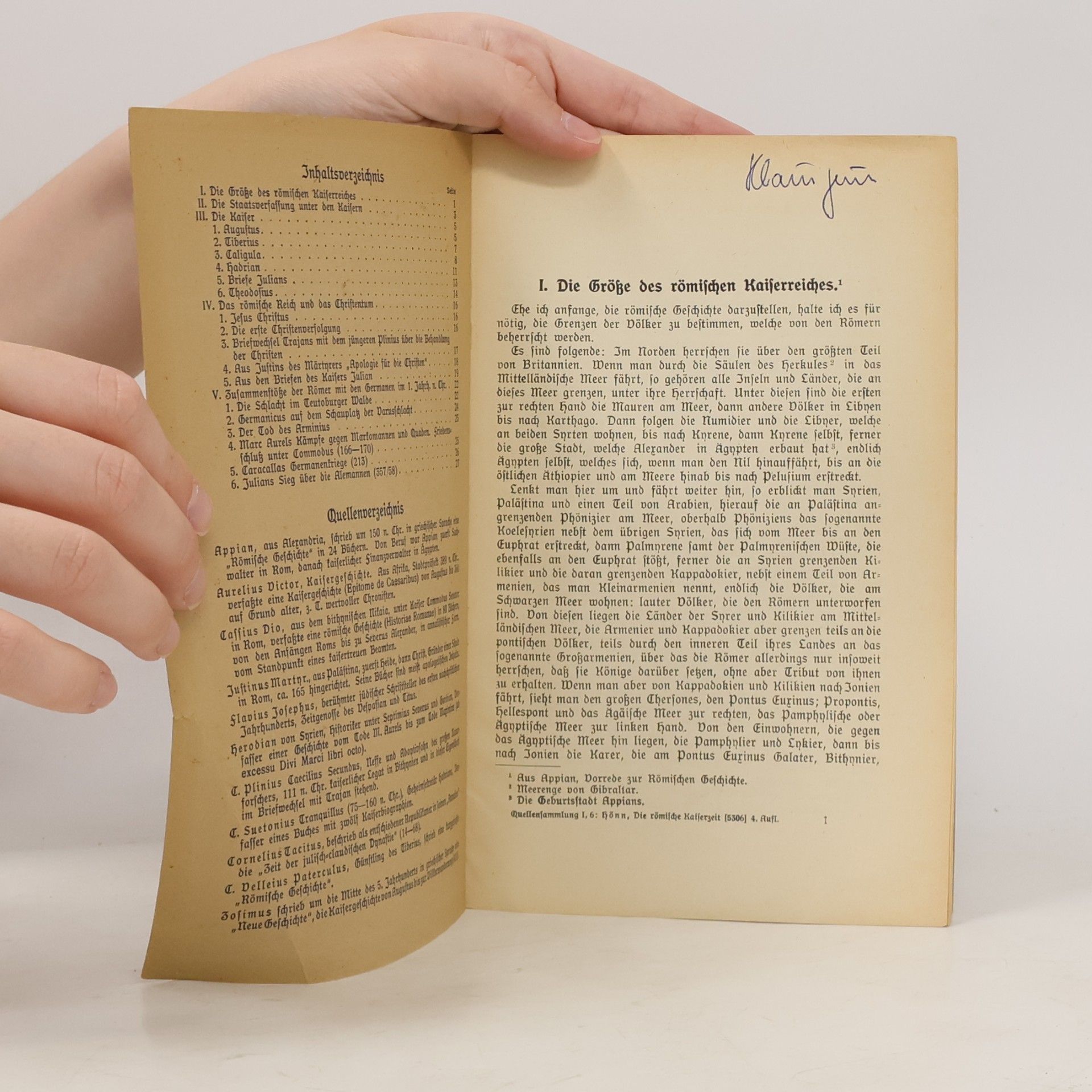 Karl Hönn Die römische Kaiserzeit und die Germanen