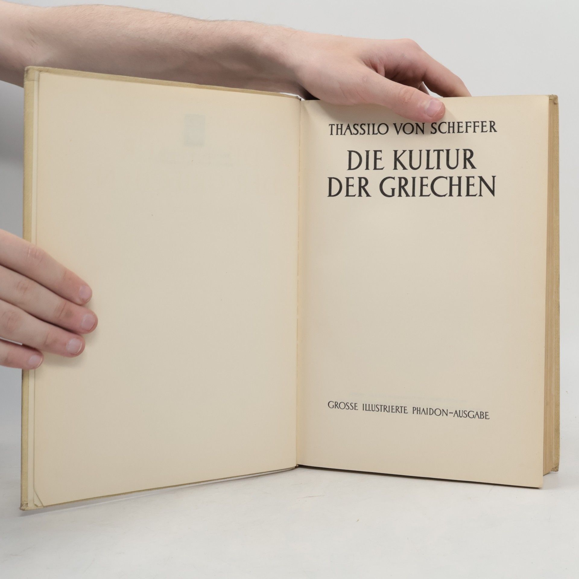 Thassilo von Scheffer Die Kultur der Griechen
