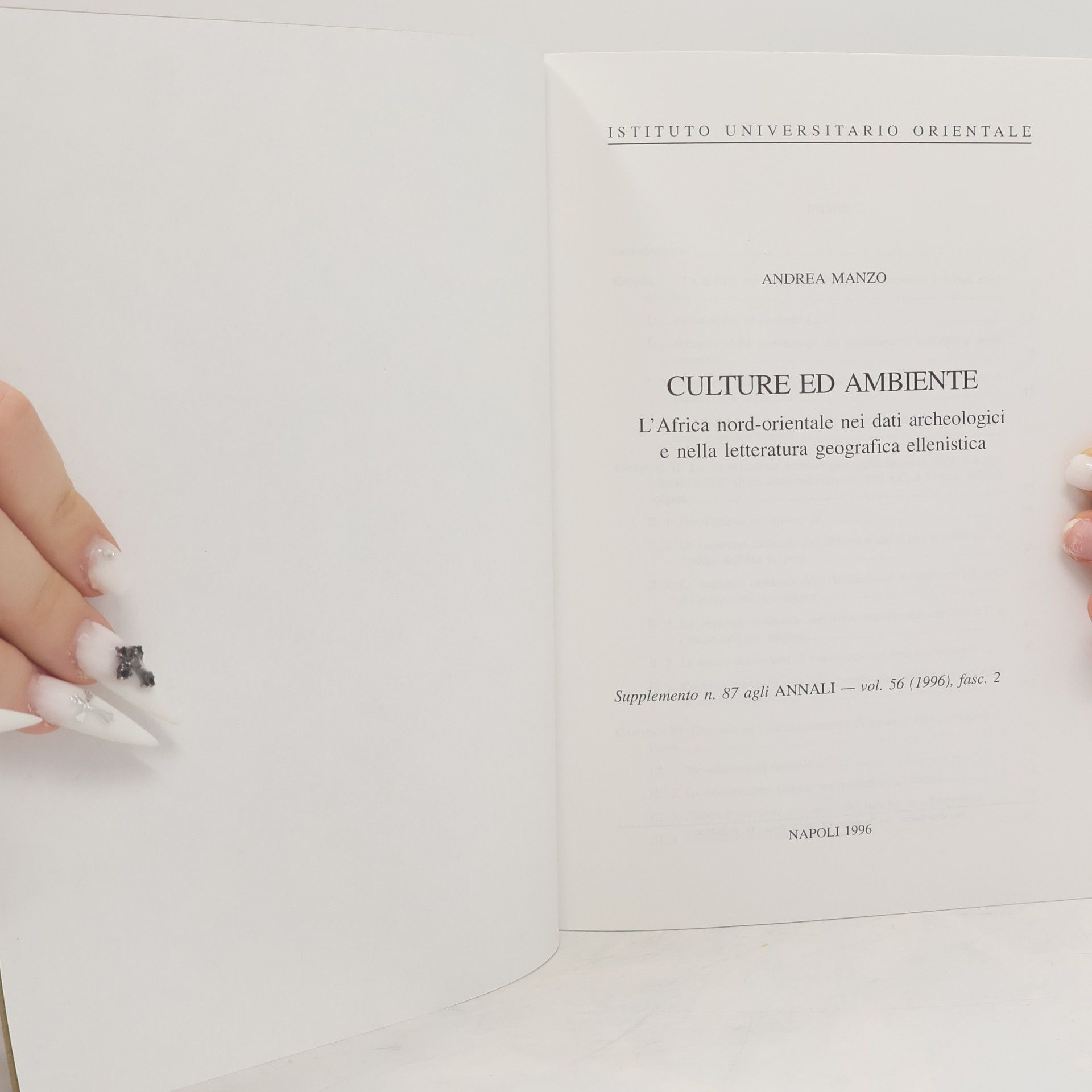 Andrea Manzo Culture ed ambiente