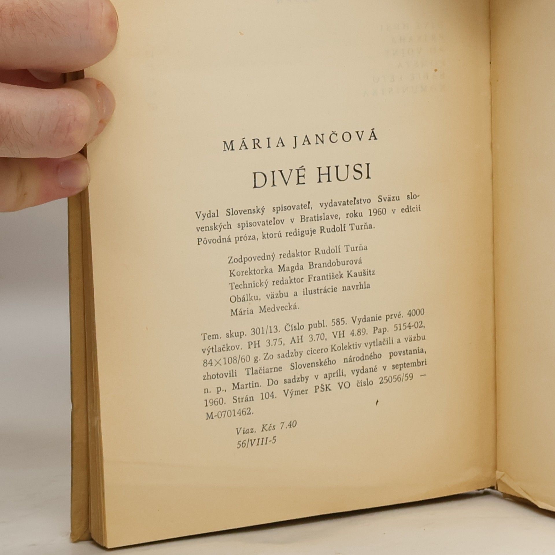 Jančová Mária Divé husi