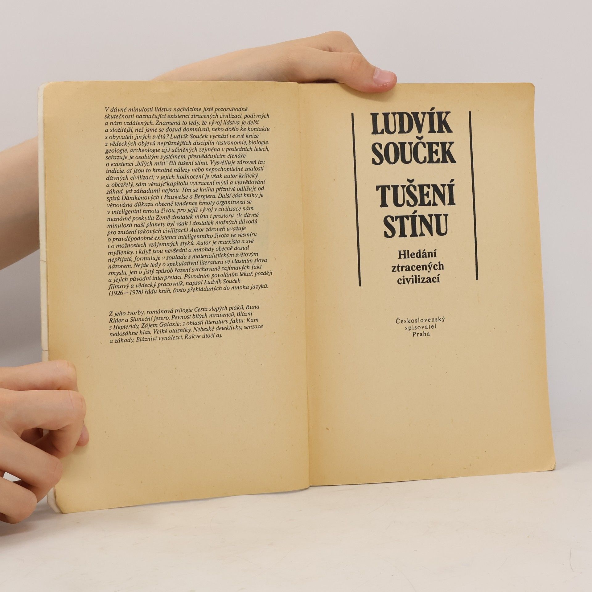 Ludvík Souček Tušení stínu