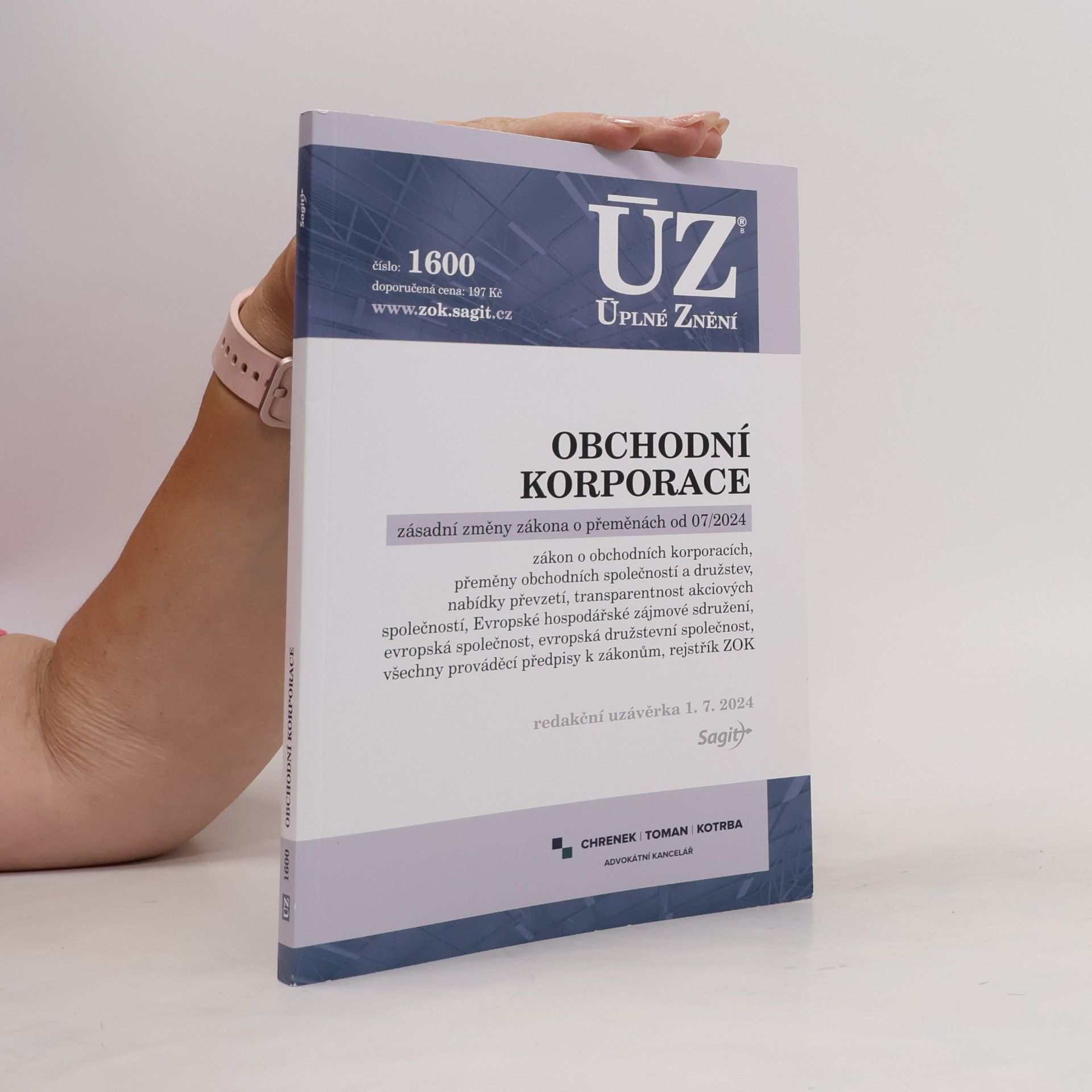 Sagit ÚZ 1600 Obchodní korporace, Přeměny obchodních společností a družstev