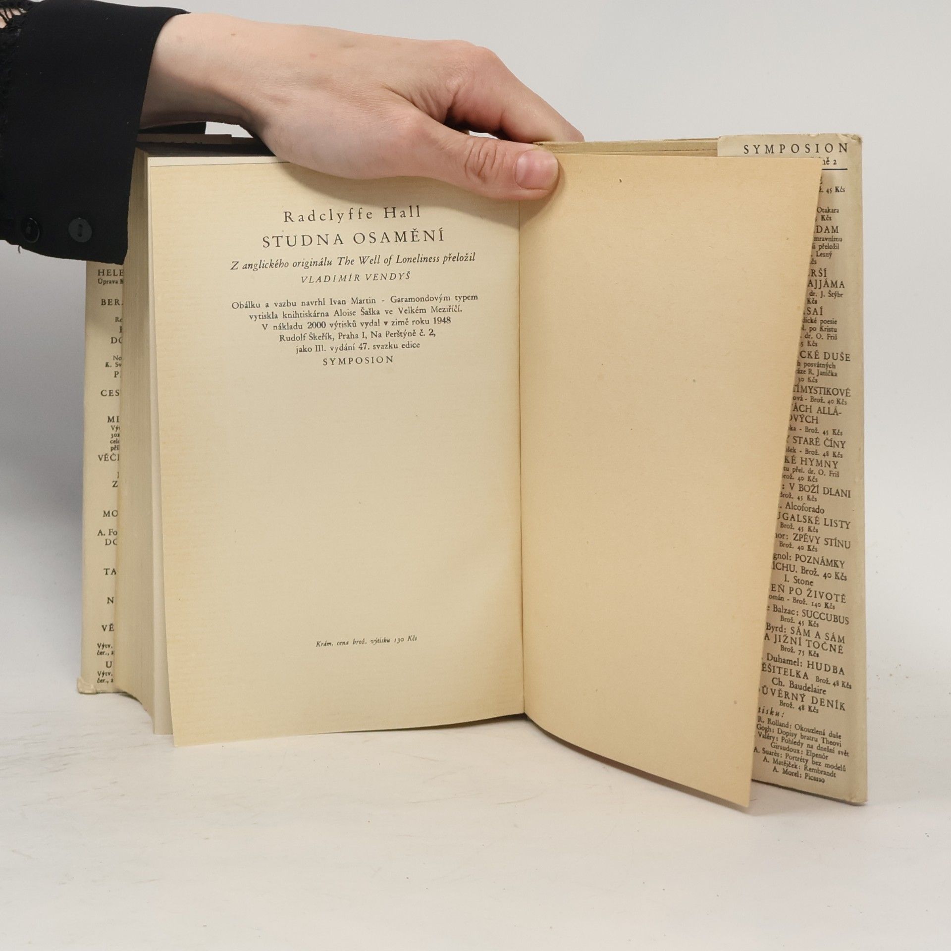 Radclyffe Hall Studna osamění