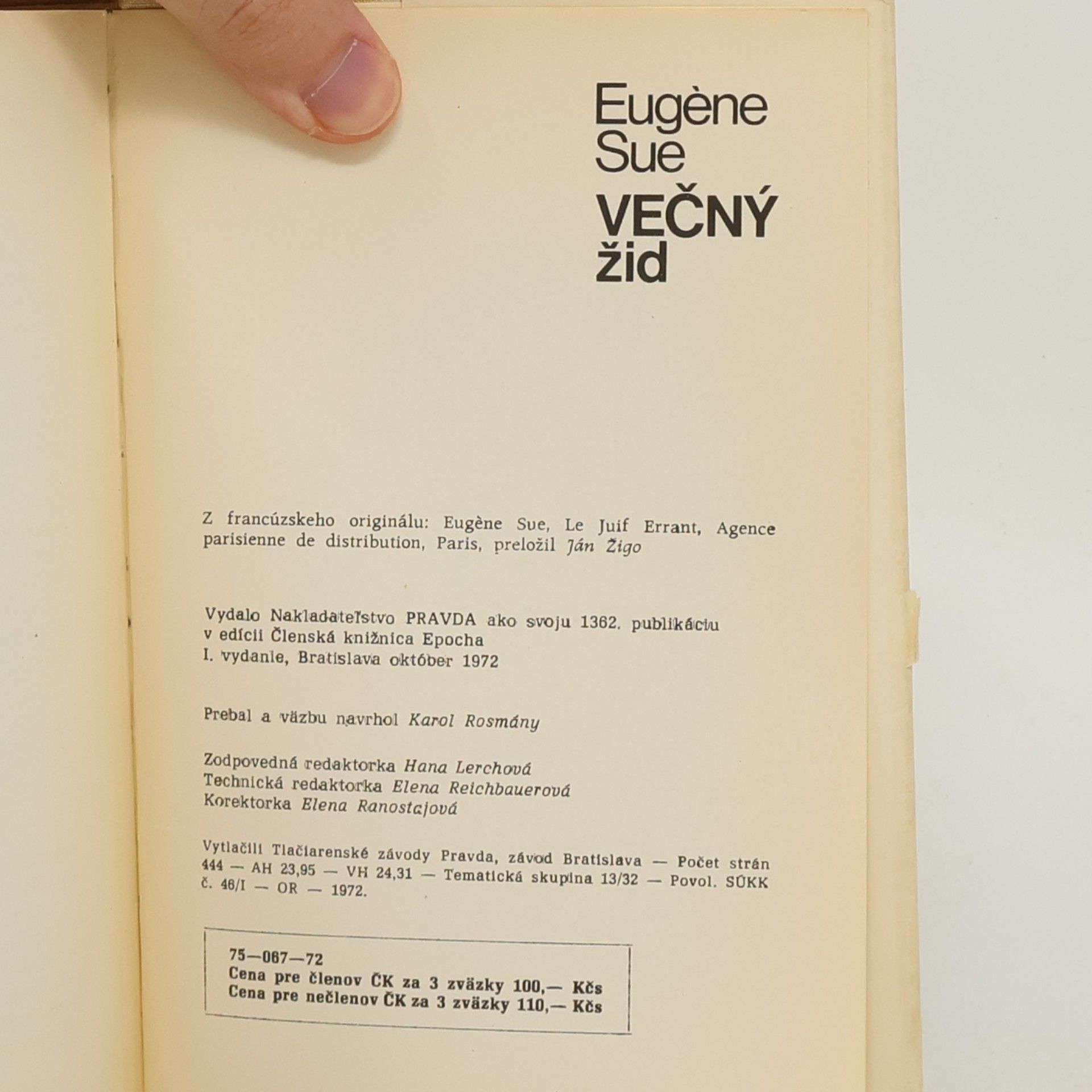Eugène Sue Večný žid 2