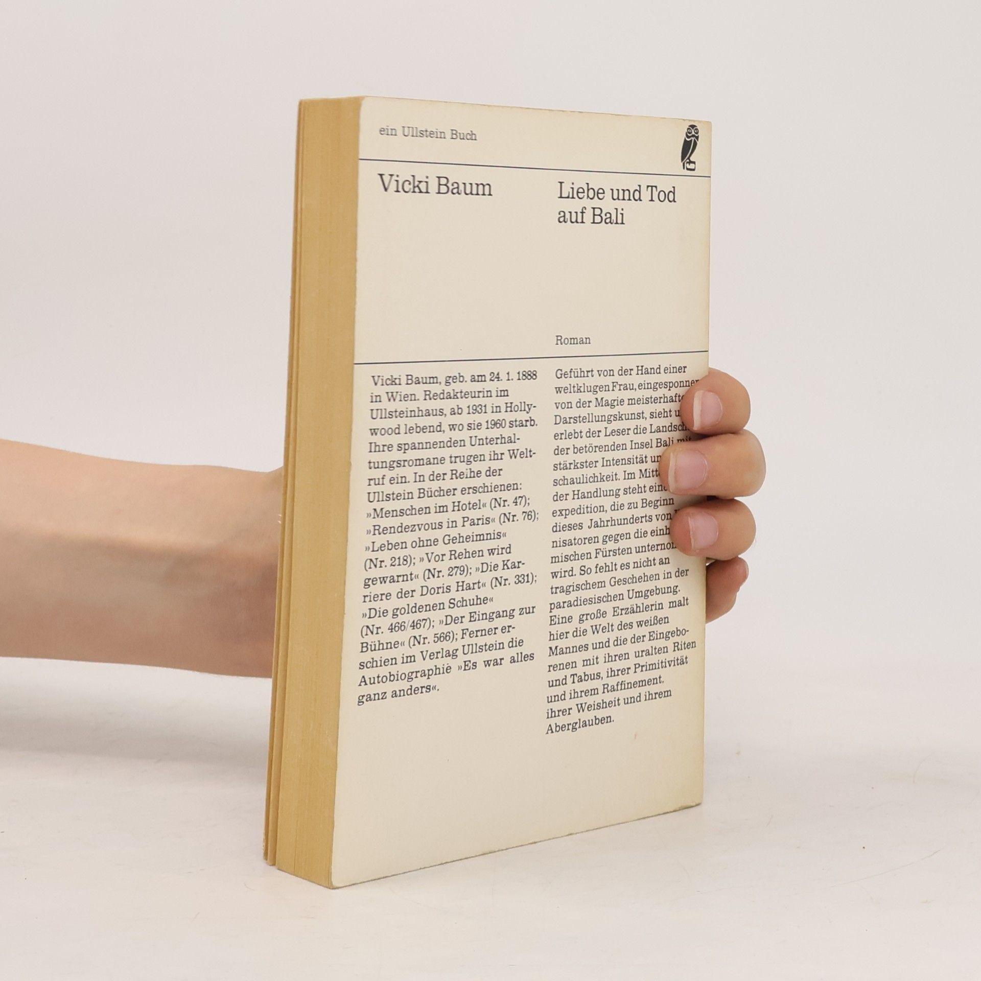 Vicki Baum Liebe und Tod auf Bali
