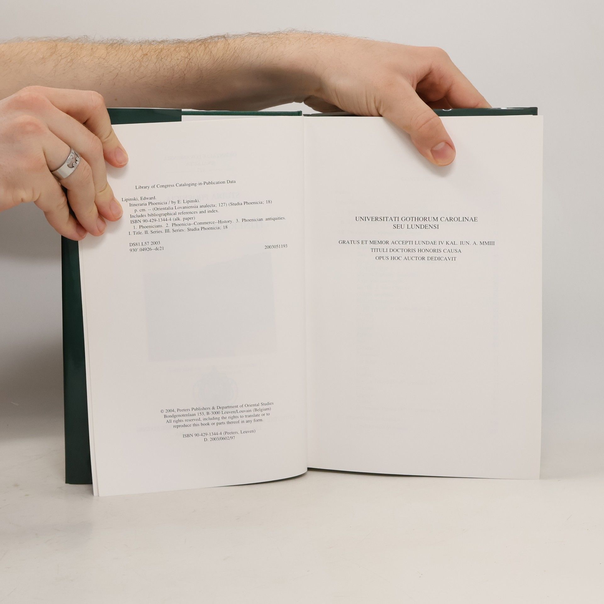 Edward Lipiński Orientalia Lovaniensia Analecta - 127: Itineraria Phoenicia Studia Phoenicia 18