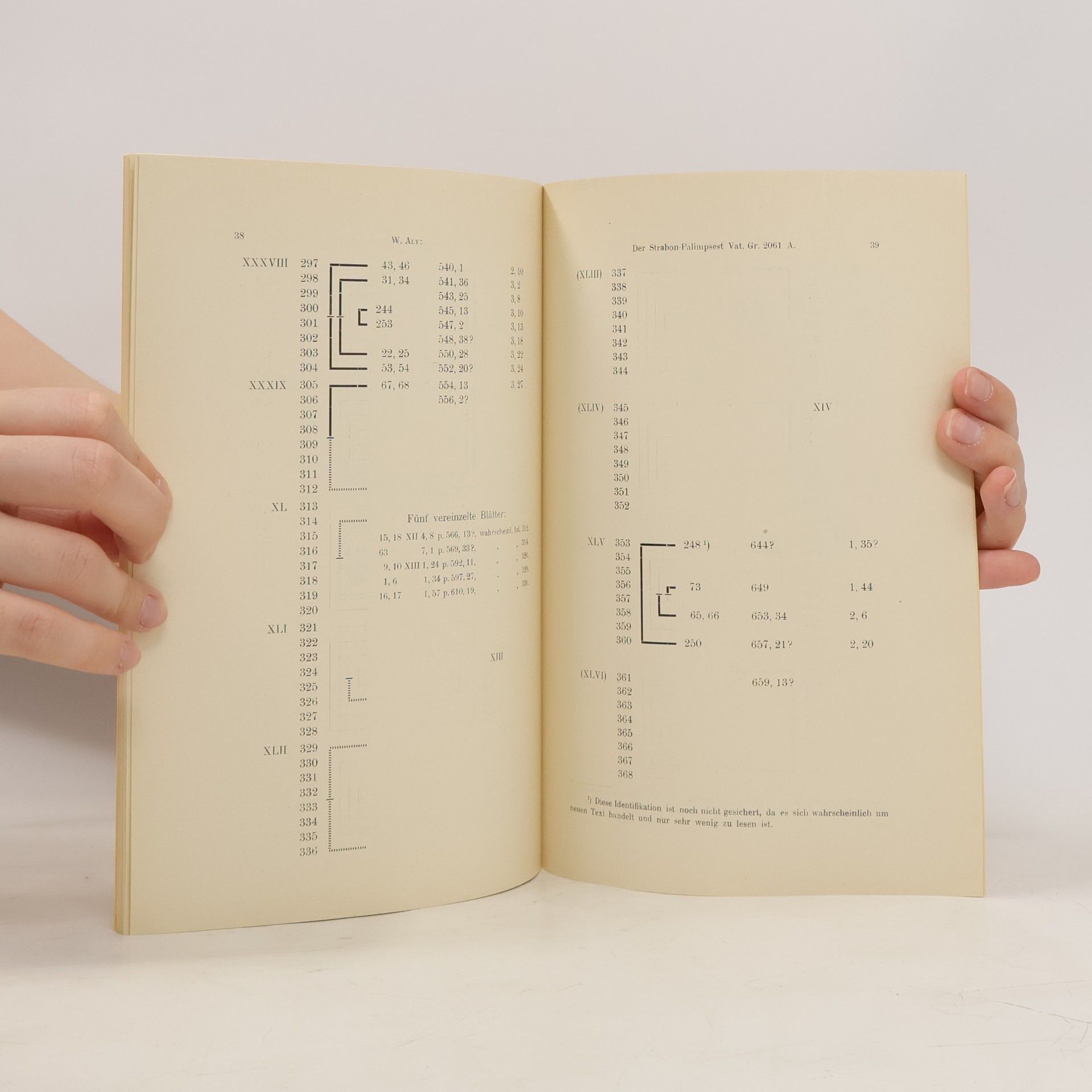 Wolfgang Aly Der Strabon-Palimpsest Vat. Gr. 2061 A